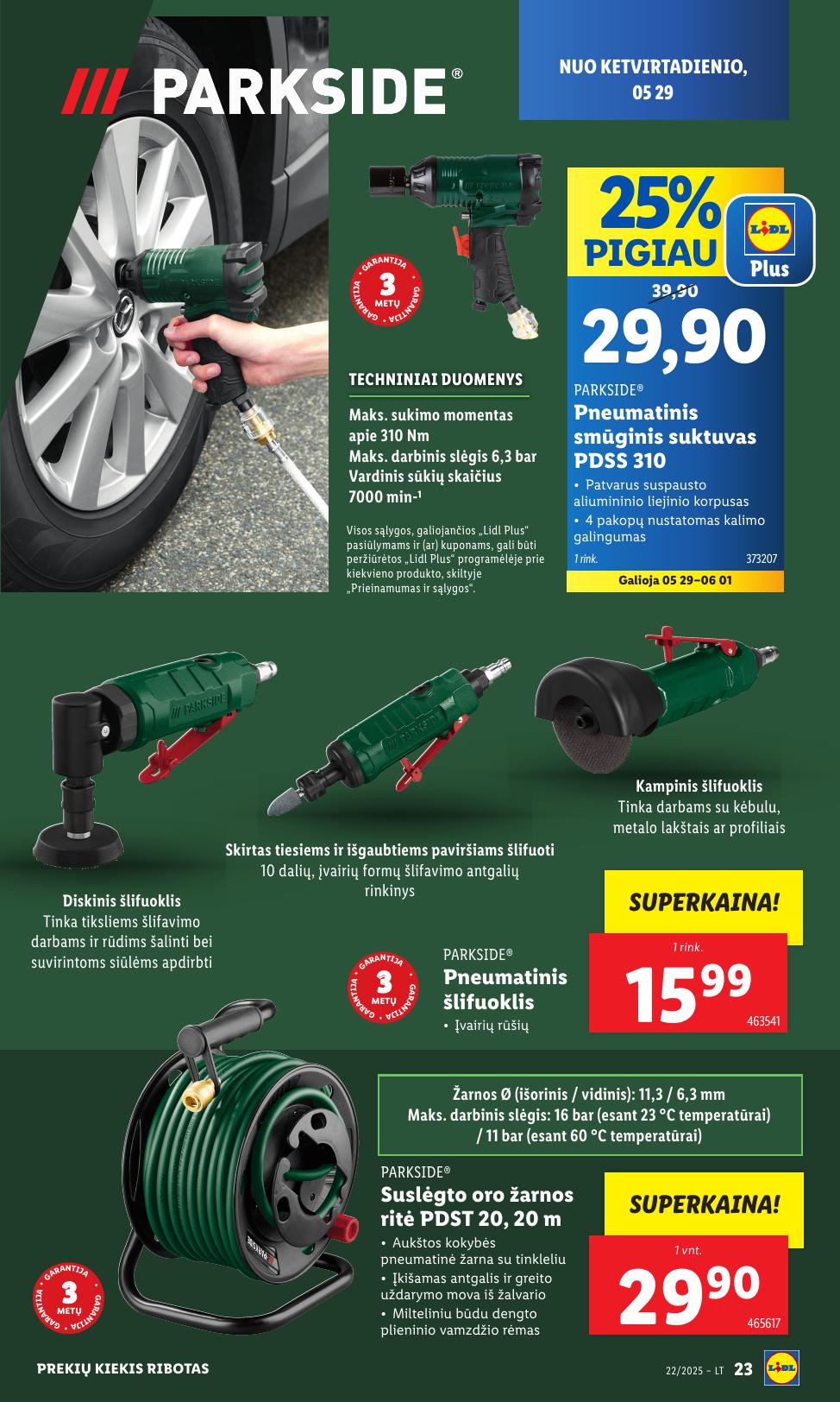 LIDL ne maisto prekių leidinys 2025.05.26 - 2025.06.01