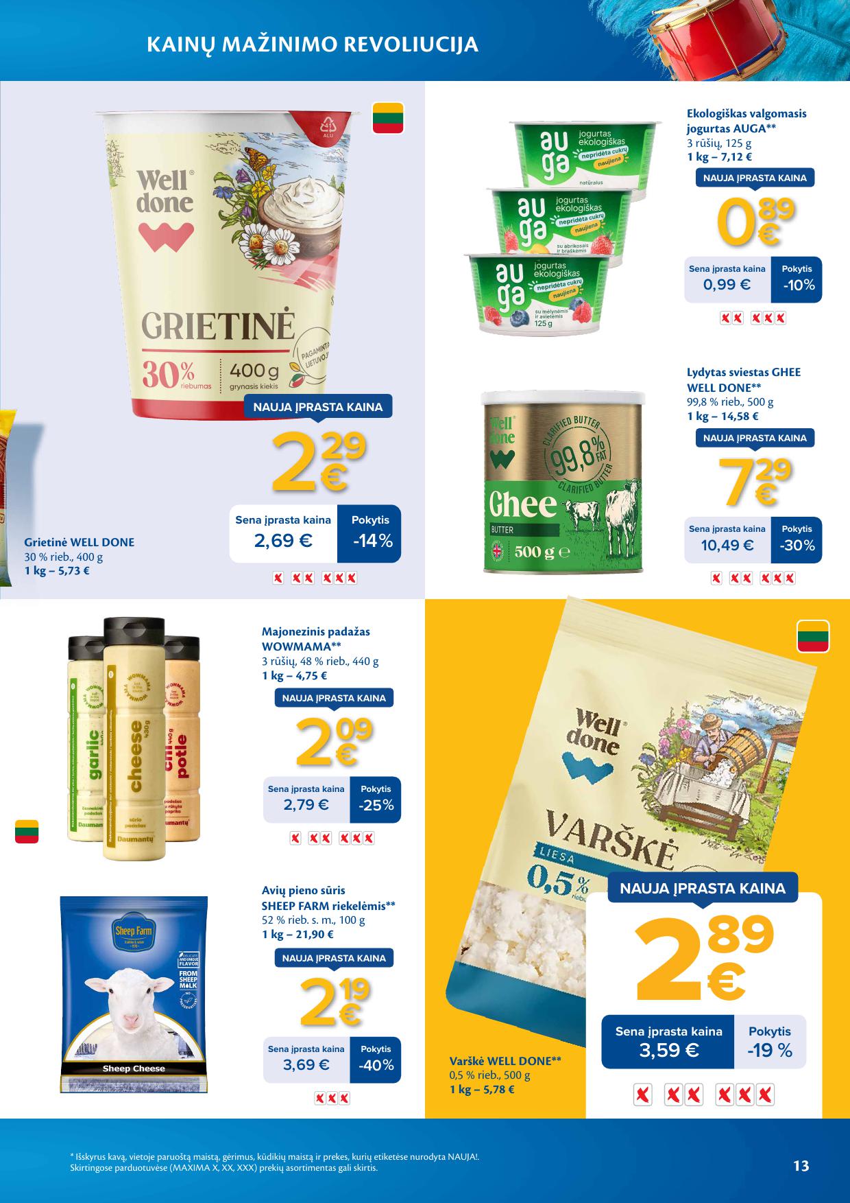 MAXIMA nuolaidų leidinys "Kainų mažinimo revoliucija" 2026.03.03 - 2026.03.09