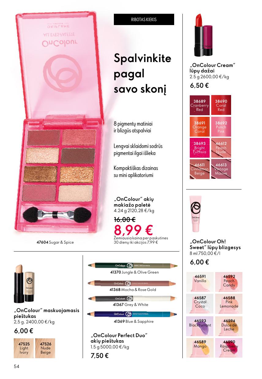 Naujas ORIFLAME katalogas galioja 2026.04.22 - 2026.05.12