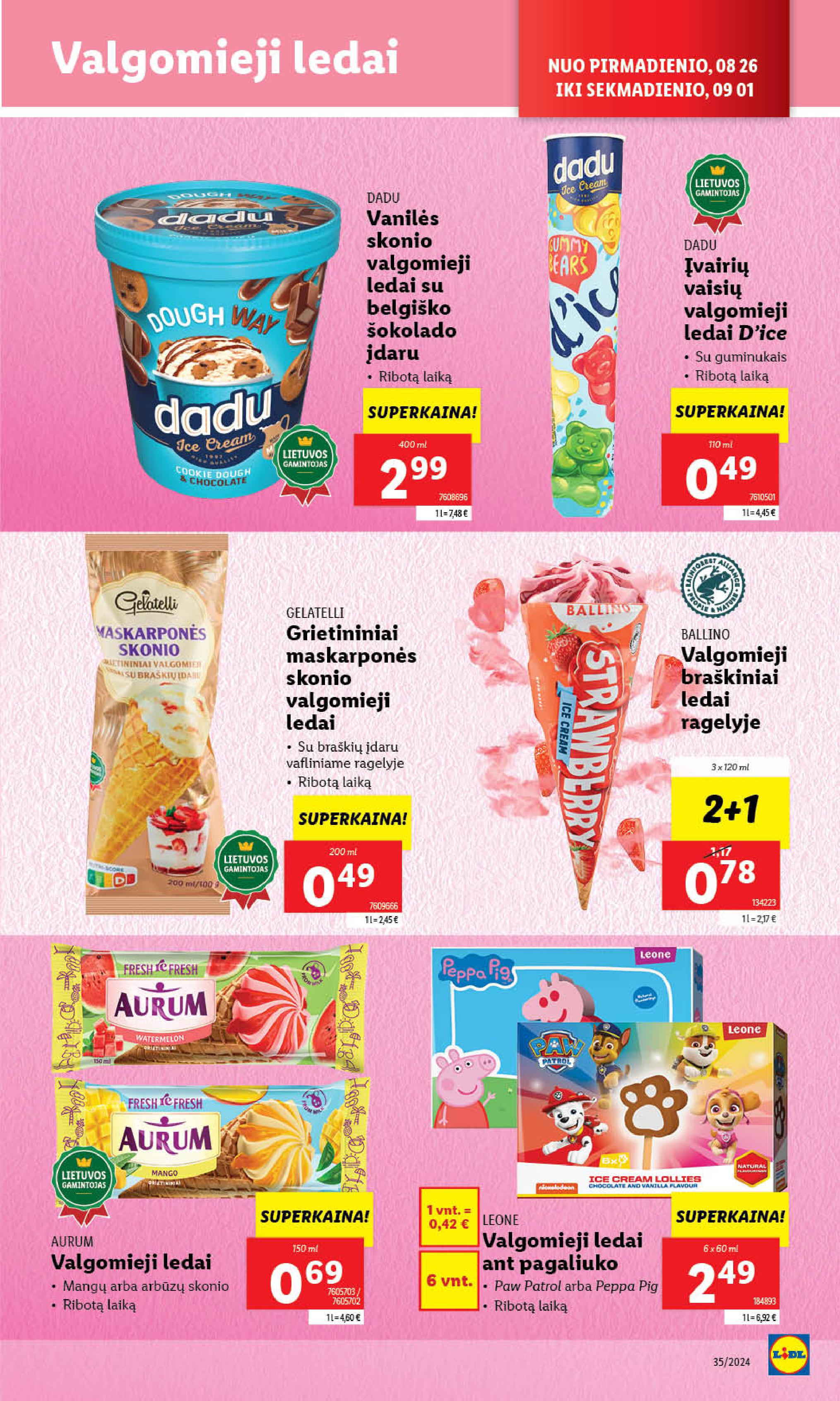 Naujausias LIDL kaininis katalogas 2024.08.26 - 2024.09.01