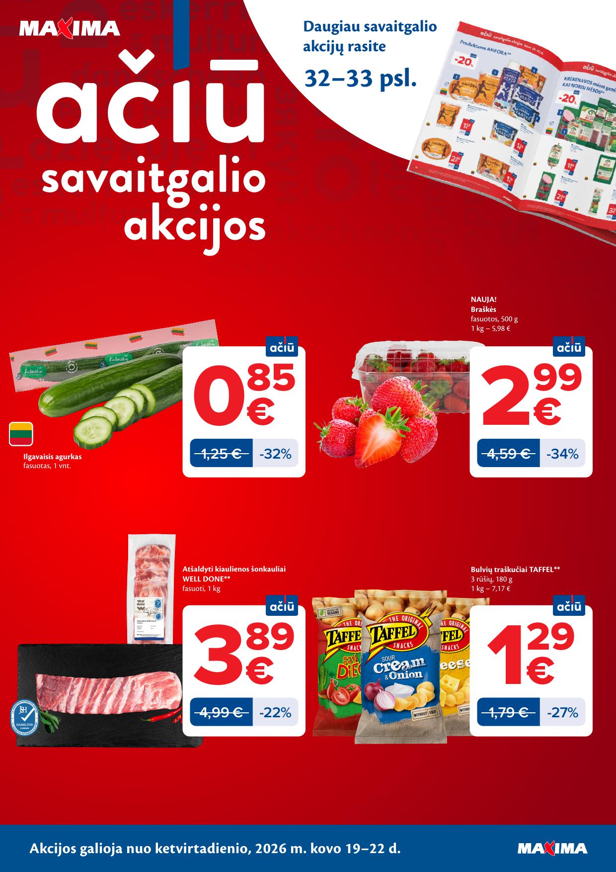 Naujausias MAXIMA kaininis katalogas 2026.03.17 - 2026.03.23