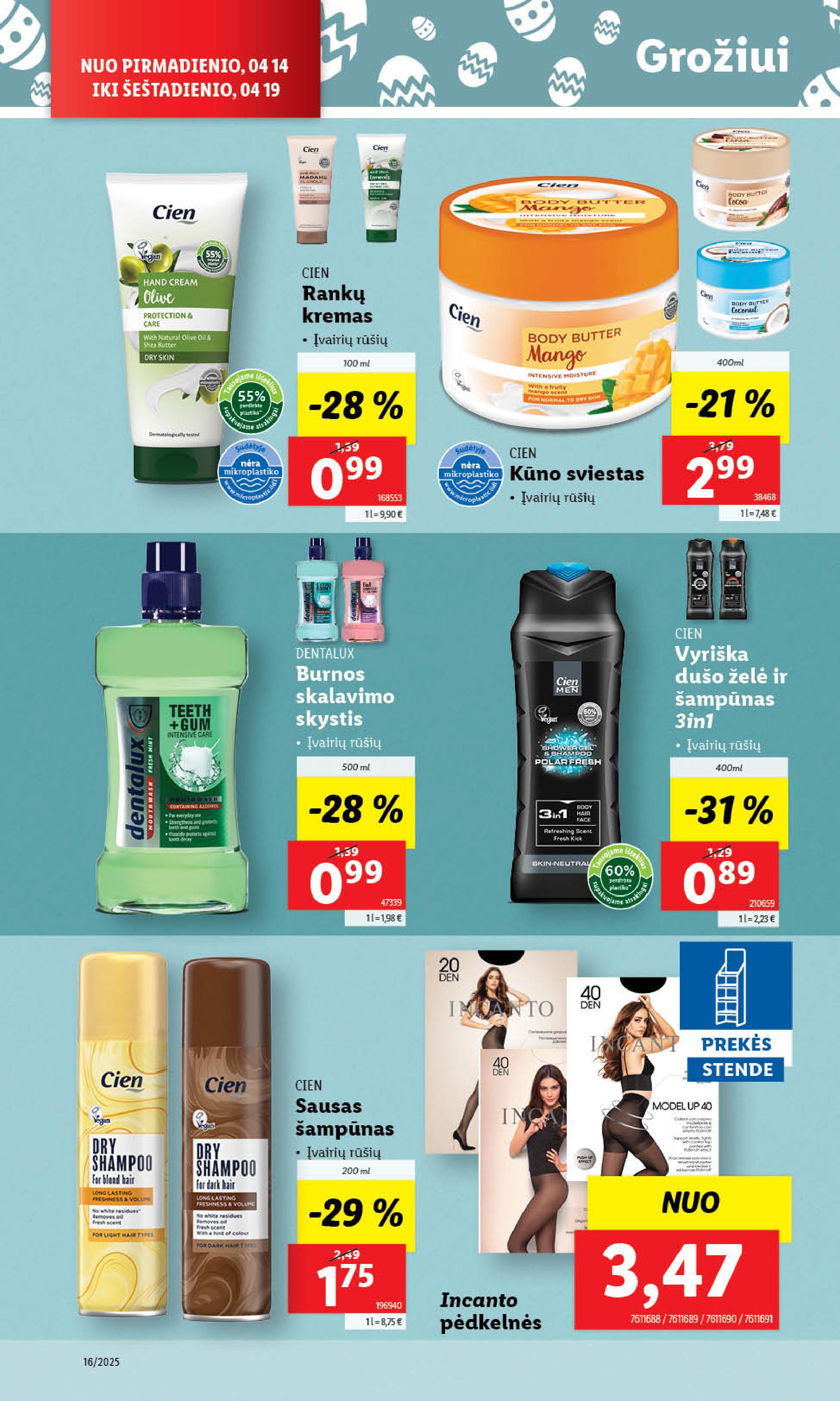 Naujausias LIDL kaininis katalogas 2025.04.14 - 2025.04.19