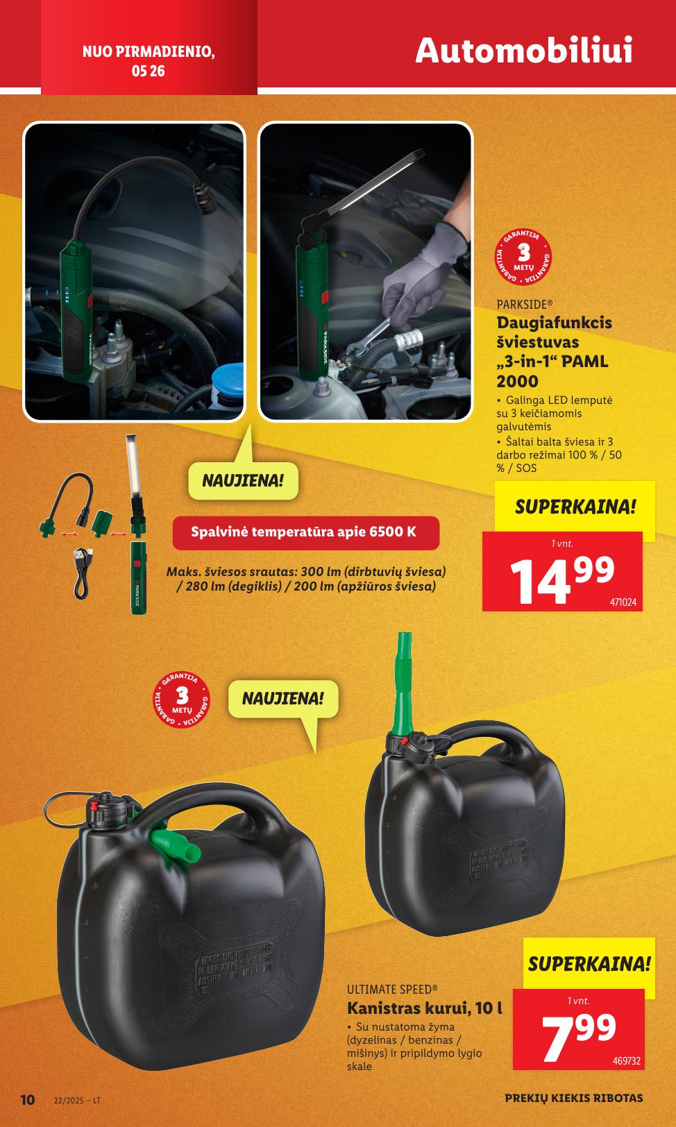 LIDL ne maisto prekių leidinys 2025.05.26 - 2025.06.01