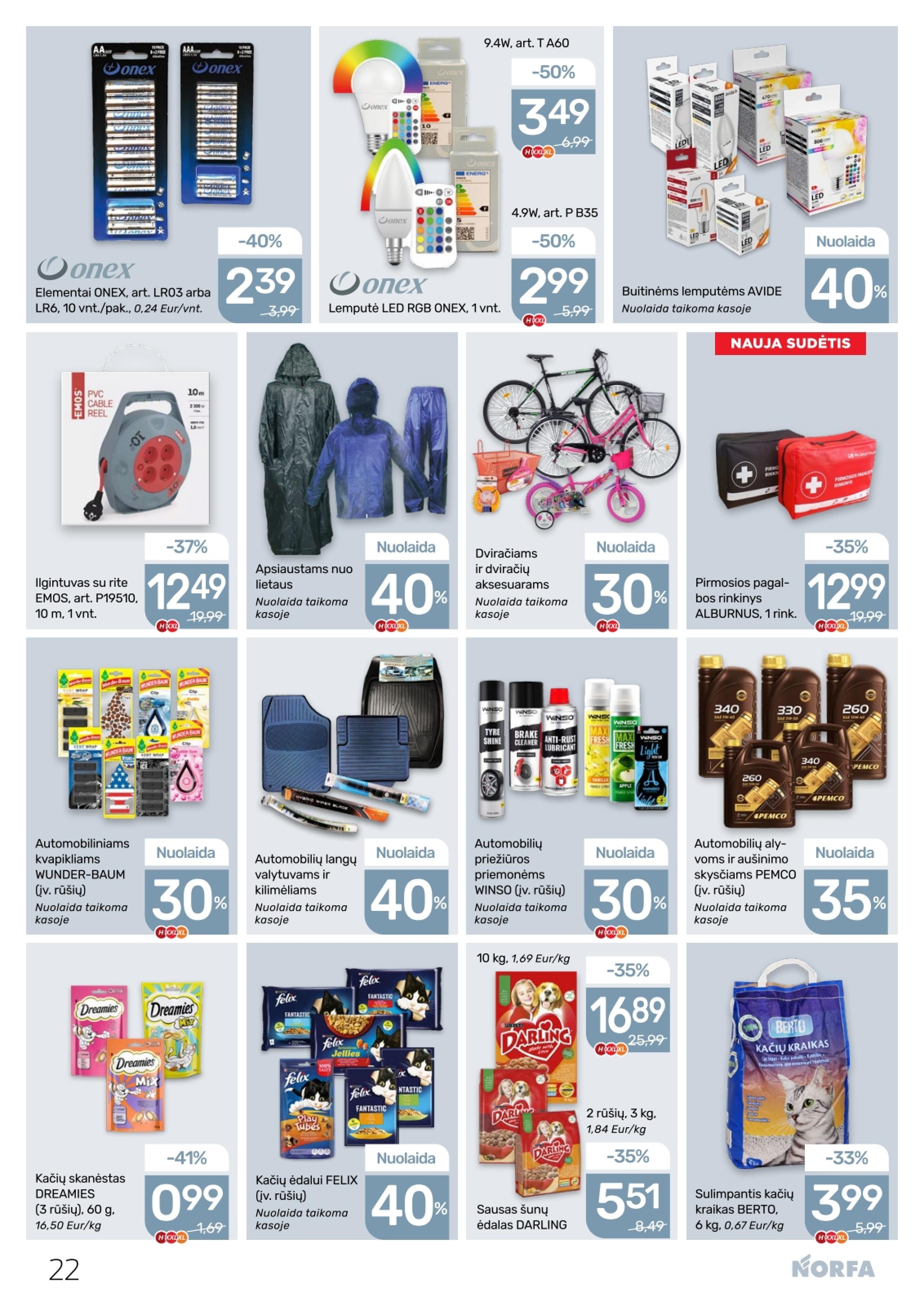 Naujausias NORFA kaininis katalogas 2026.04.02 - 2026.04.15