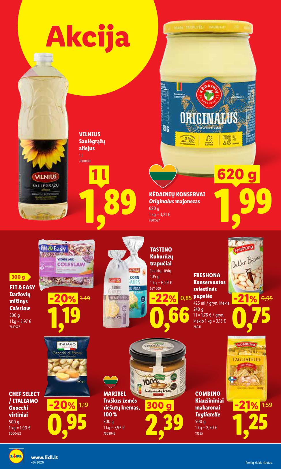 Naujausias LIDL kaininis katalogas 2026.09.28 - 2026.10.04