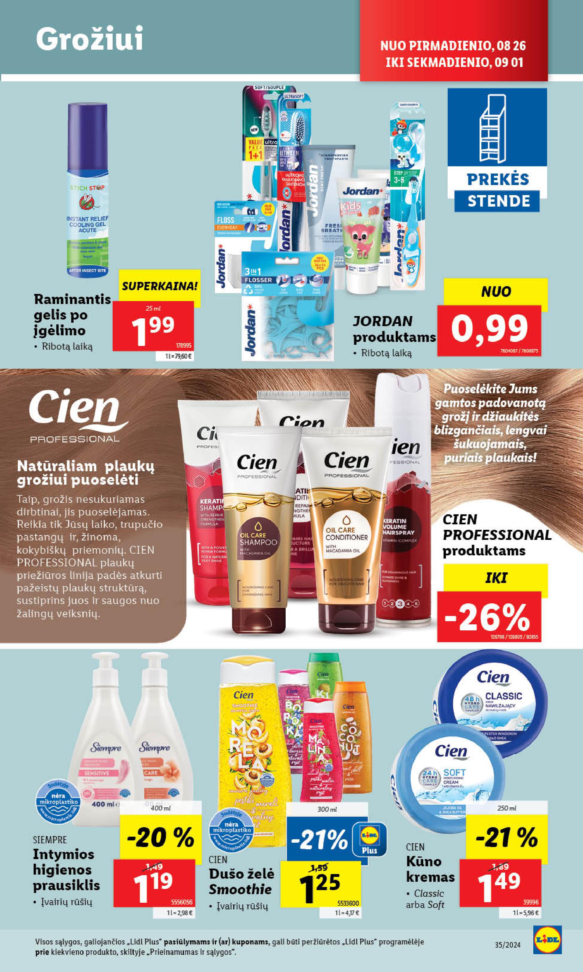 Naujausias LIDL kaininis katalogas 2024.08.26 - 2024.09.01