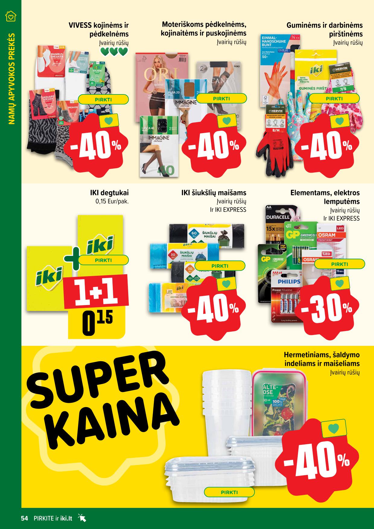 Naujausias IKI kaininis katalogas 2025.05.12 - 2025.05.18