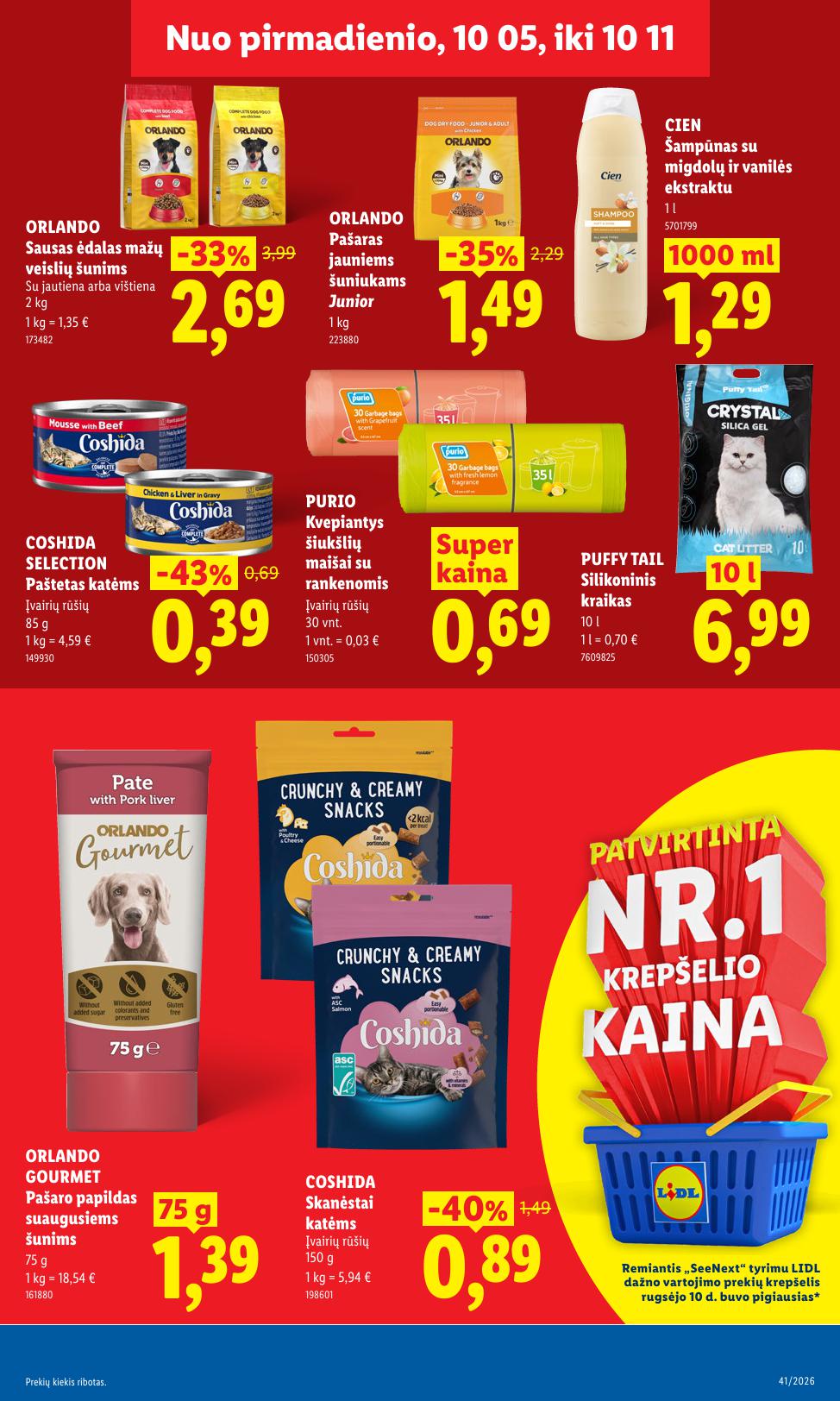 Naujausias LIDL kaininis katalogas 2026.10.05 - 2026.10.11