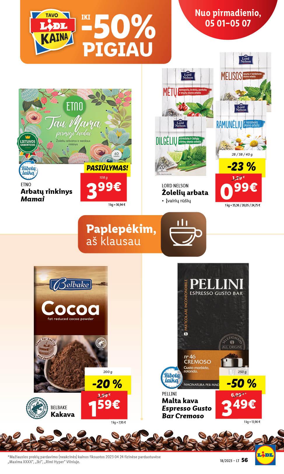 Naujausias LIDL kaininis katalogas 2023.05.01 - 2023.05.07