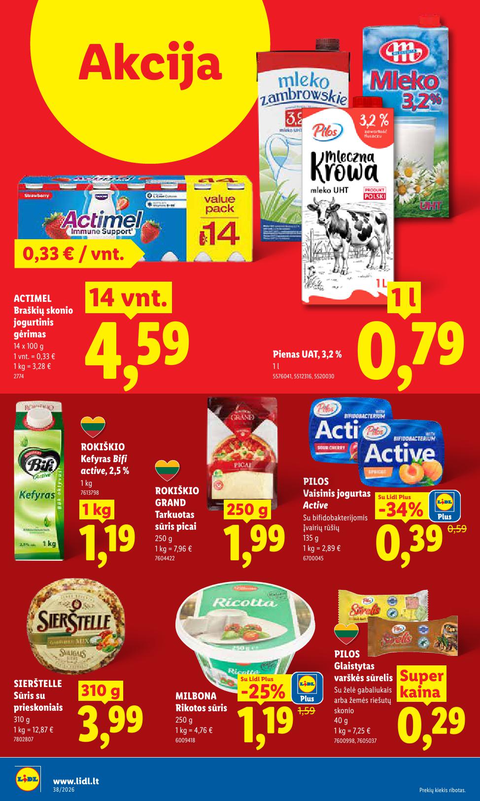 Naujausias LIDL kaininis katalogas 2026.09.14 - 2026.09.20