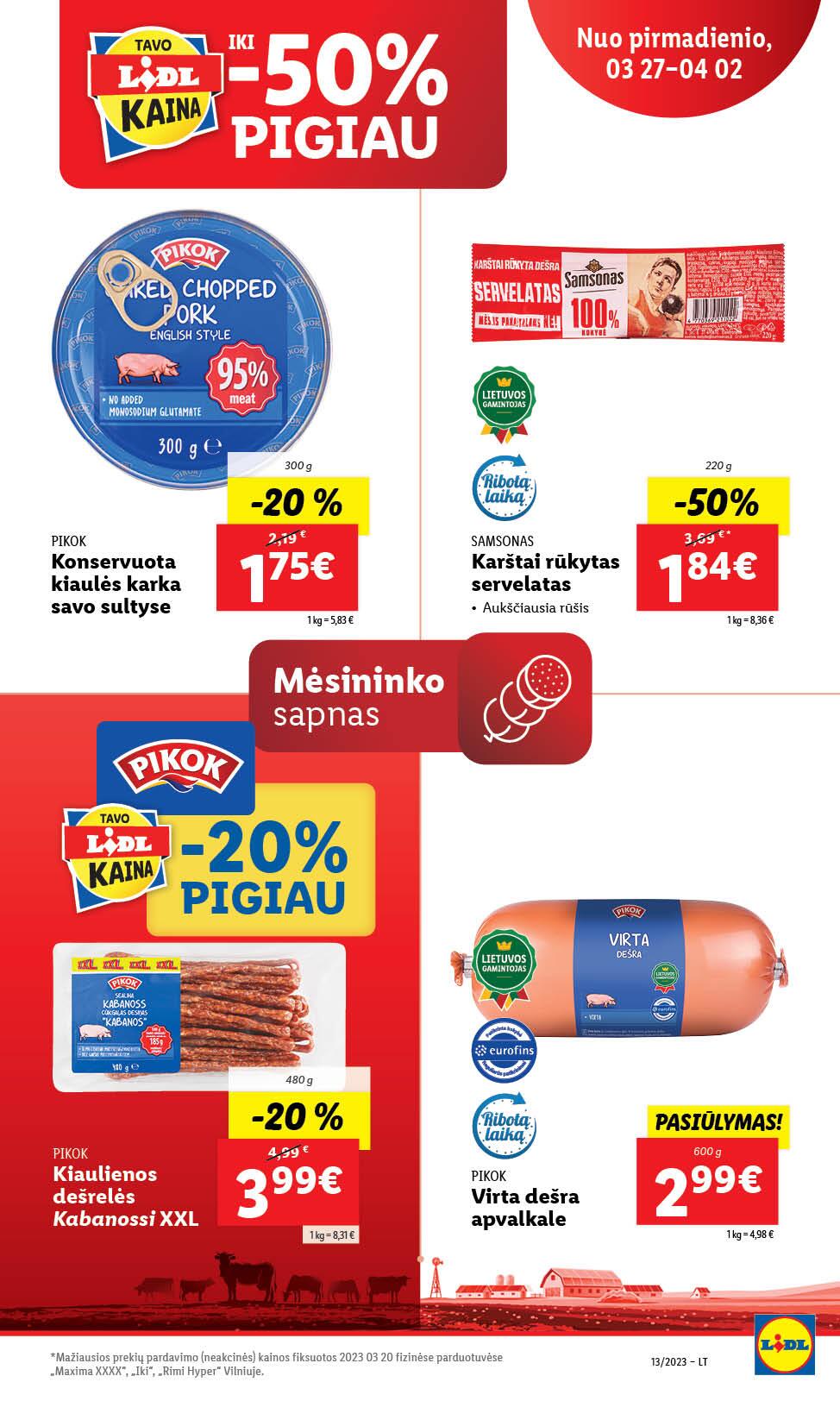 Naujausias LIDL kaininis katalogas 2023.03.16 - 2023.04.02