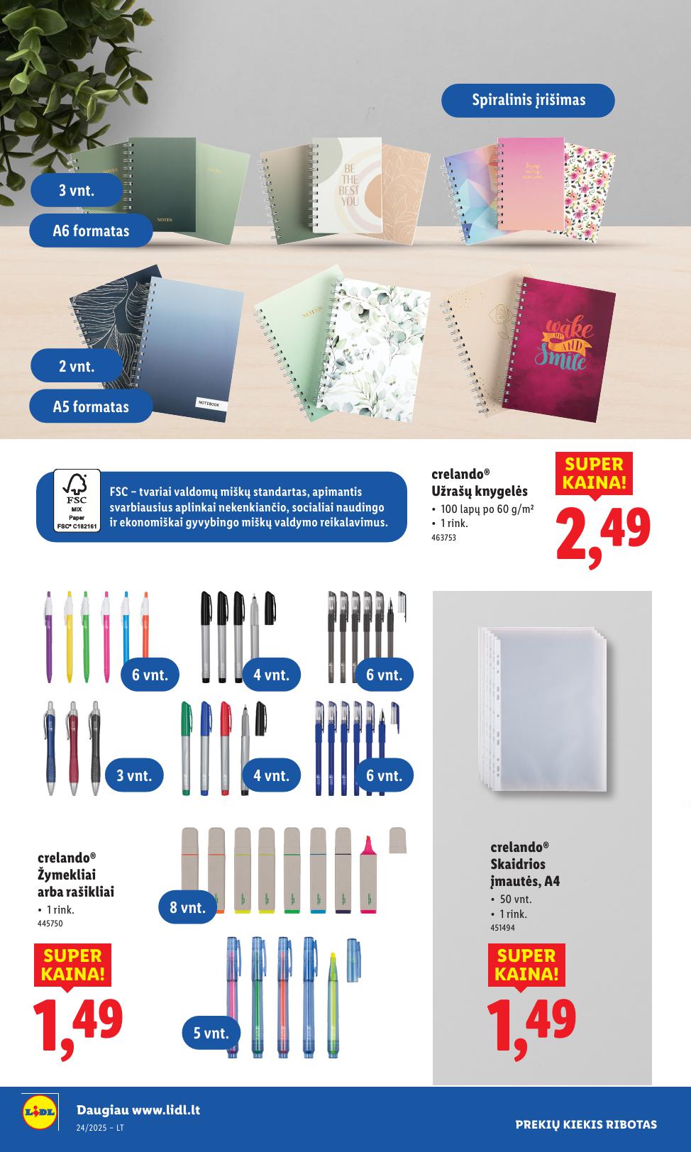 LIDL ne maisto prekių leidinys 2025.06.09 - 2025.06.15