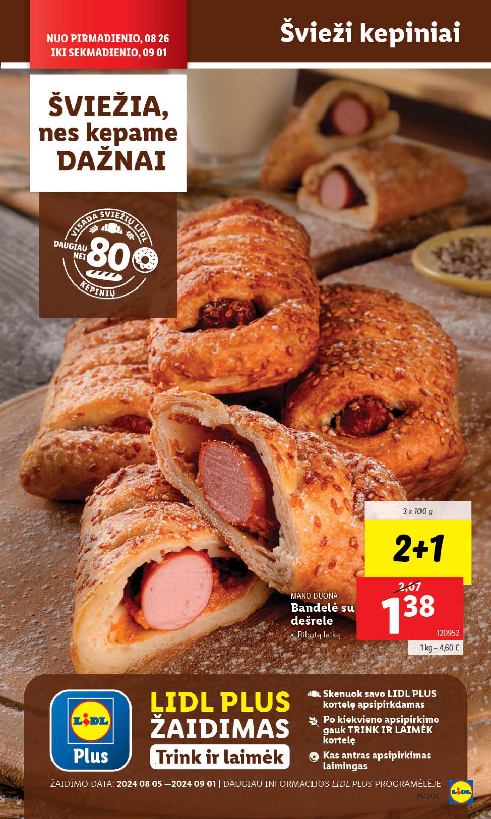 Naujausias LIDL kaininis katalogas 2024.08.26 - 2024.09.01