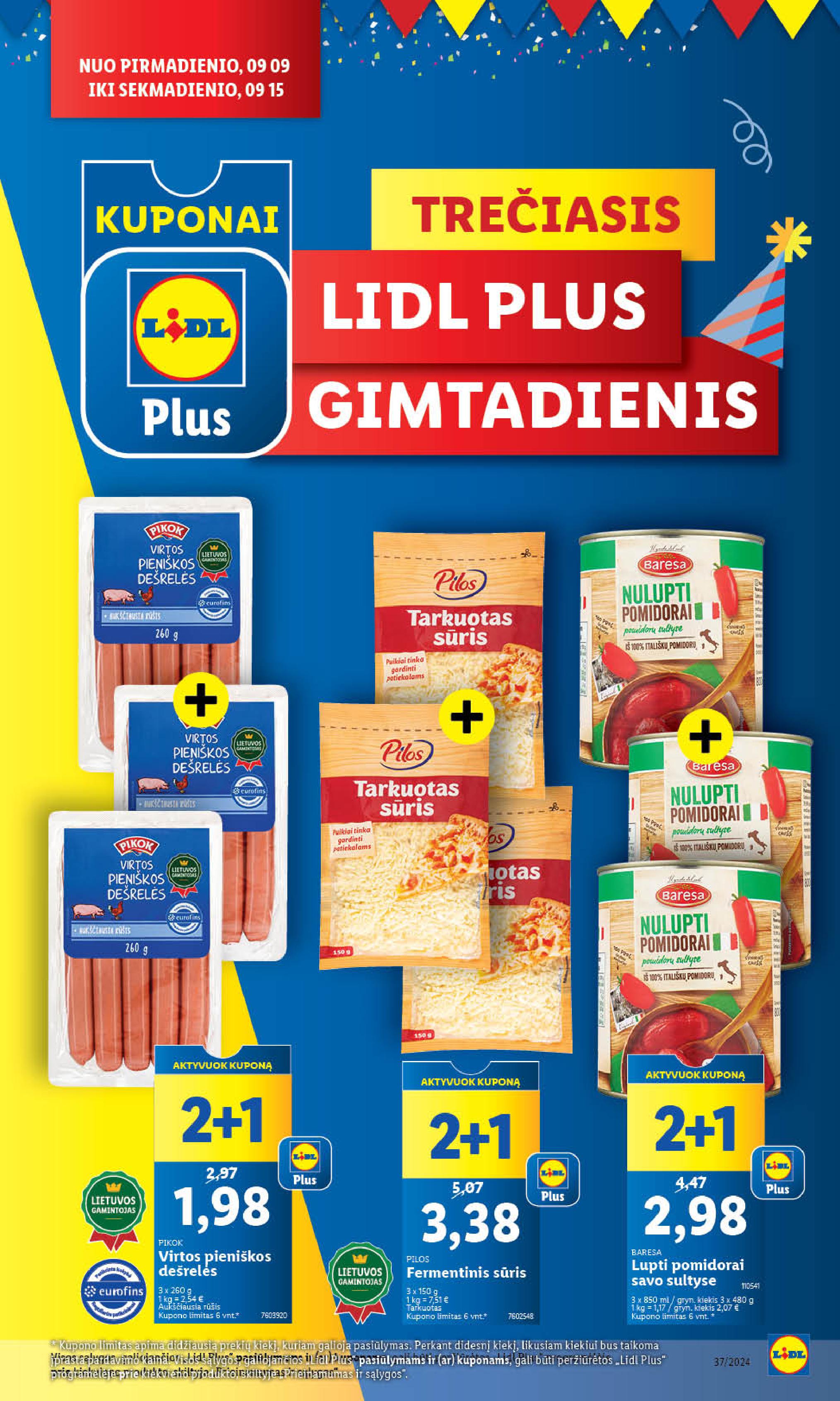 Naujausias LIDL kaininis katalogas 2024.09.09 - 2024.09.15