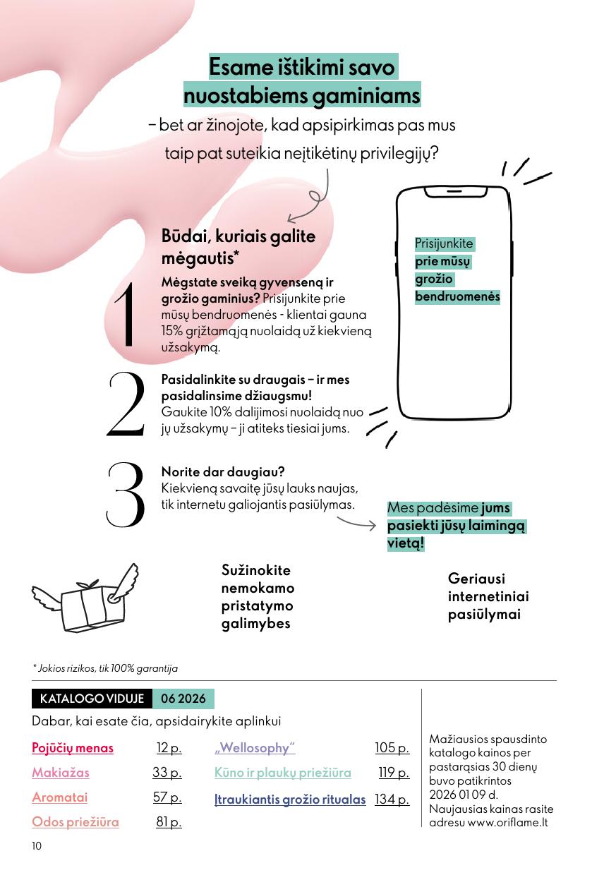 Naujas ORIFLAME katalogas galioja 2026.04.22 - 2026.05.12