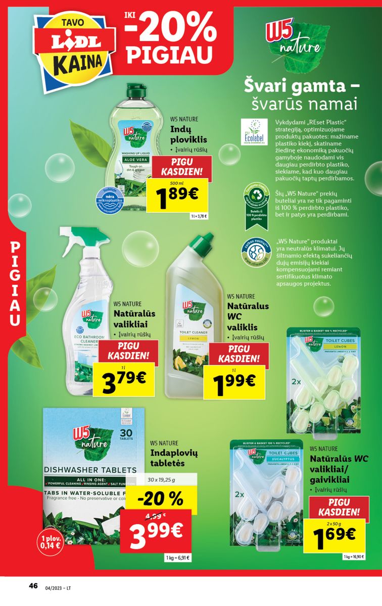 Naujausias LIDL kaininis katalogas 2023.01.23 - 2023.01.29