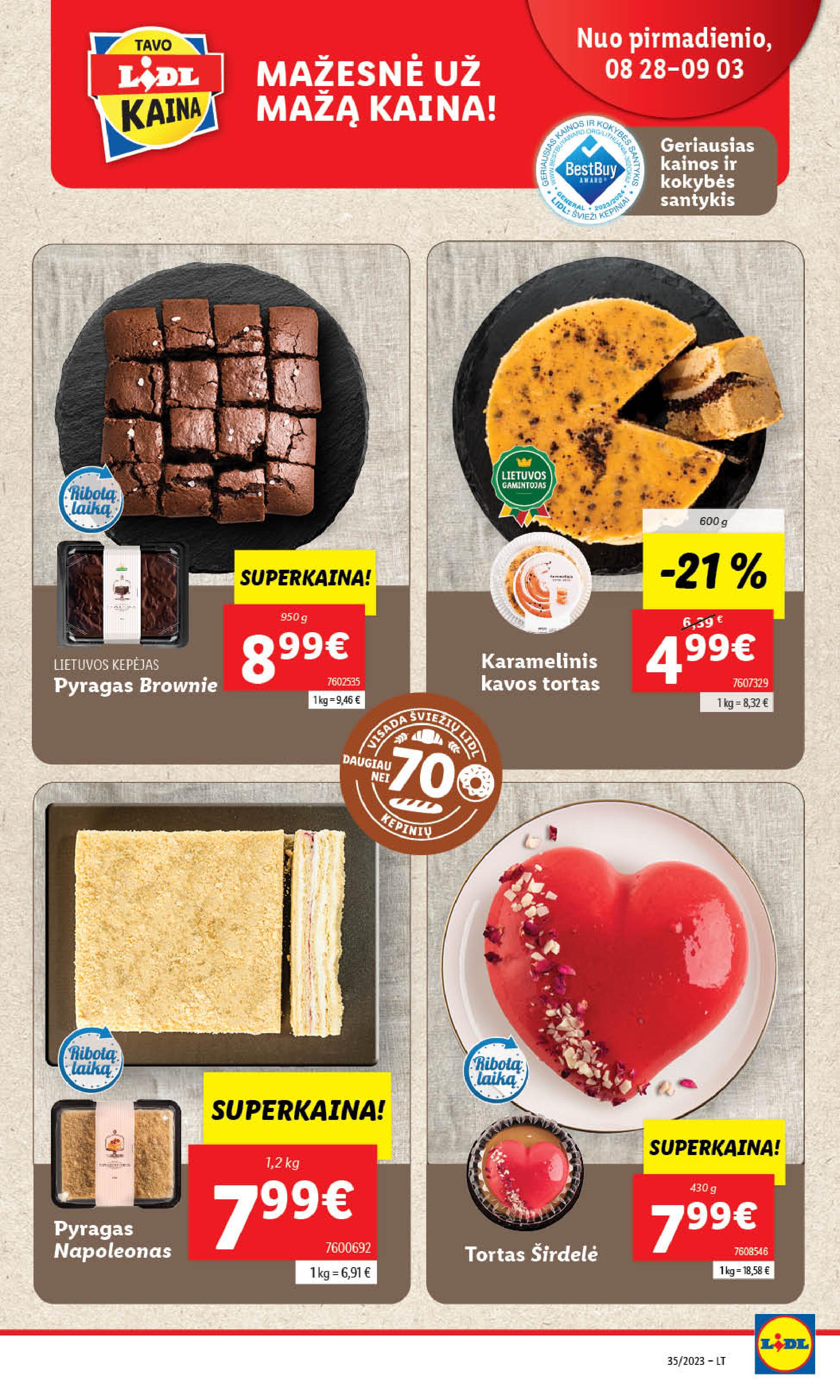 Naujausias LIDL kaininis katalogas 2023.08.28 - 2023.09.03