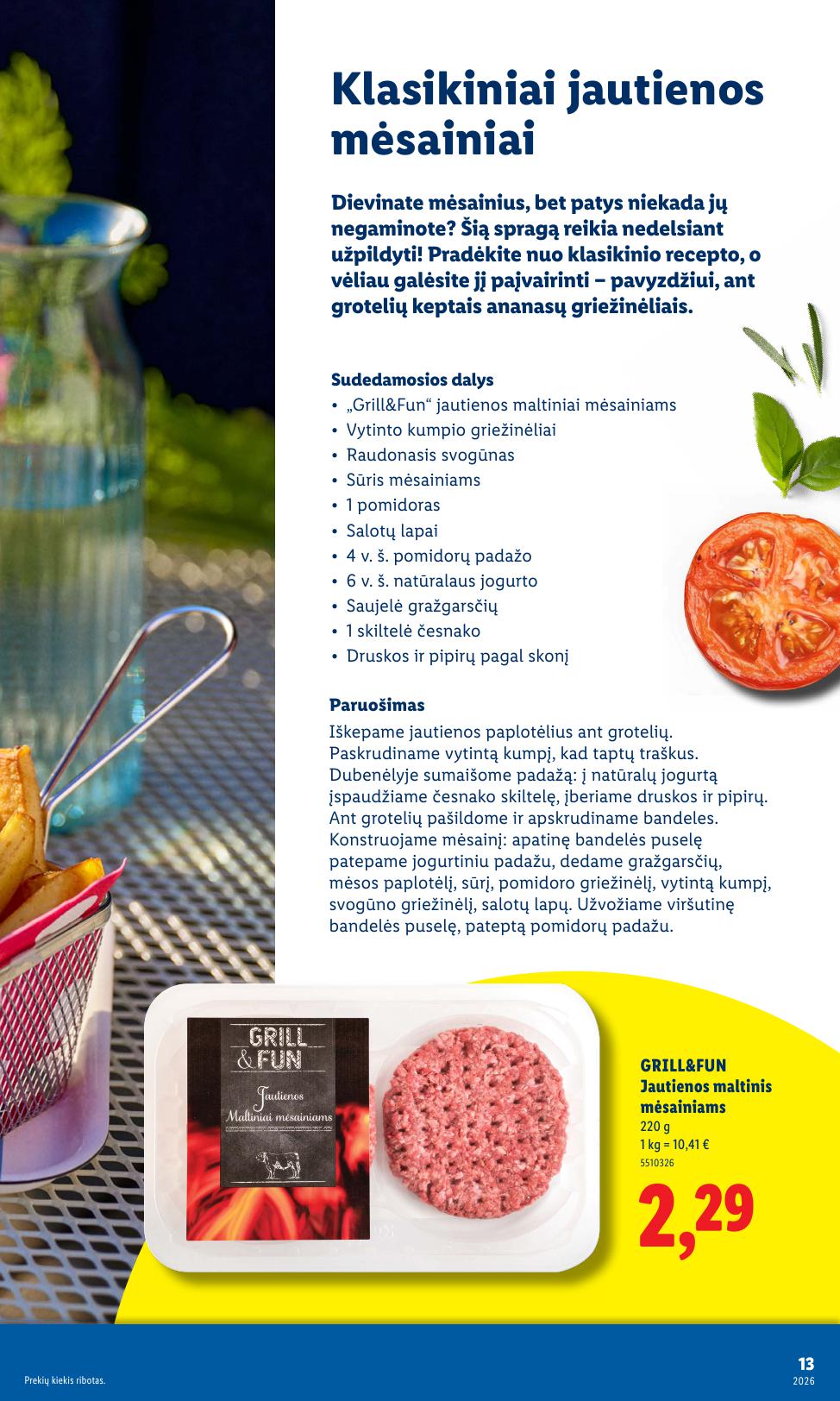 LIDL grilio katalogas "Grilis gardumo, kaina pigumo"