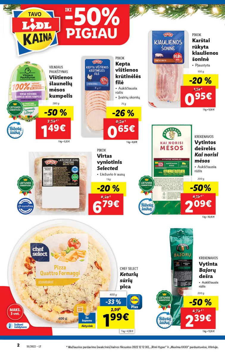 Naujausias LIDL kaininis katalogas 2022.12.19 - 2022.12.25