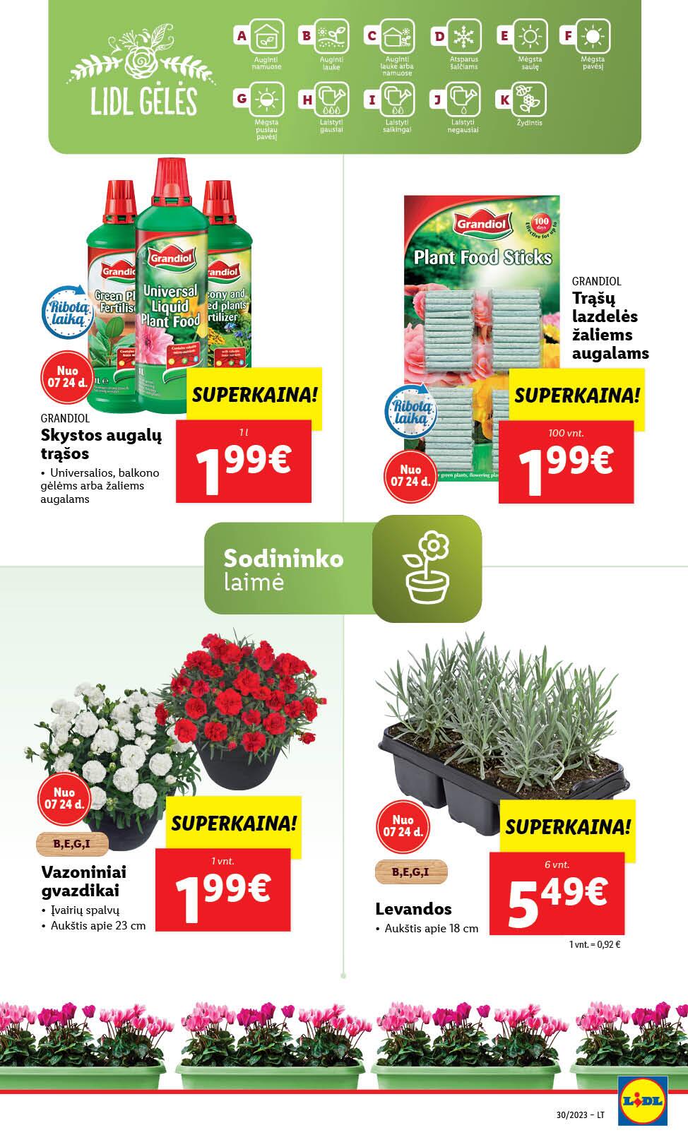 Naujausias LIDL kaininis katalogas 2023.07.24 - 2023.07.30