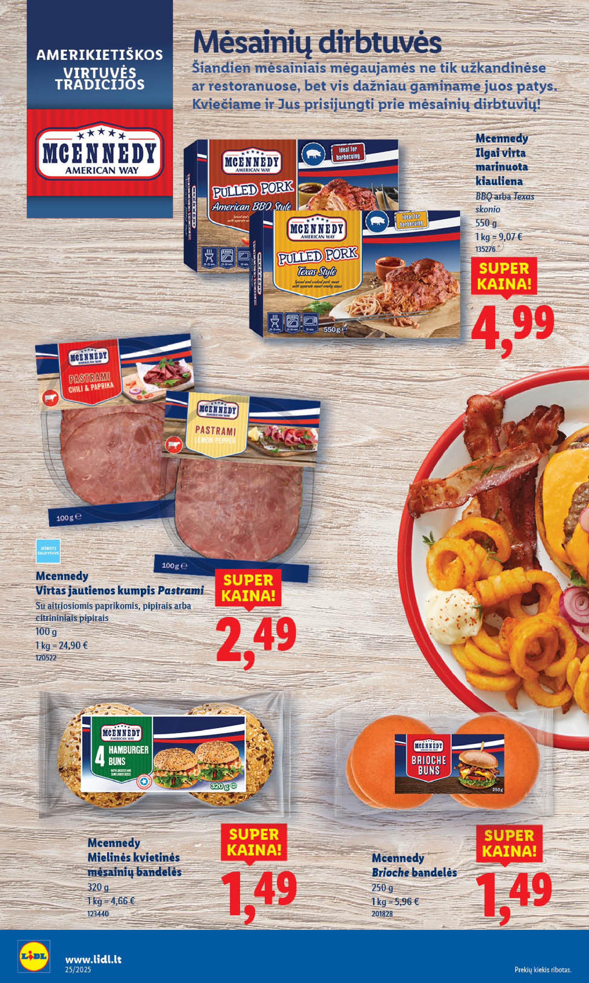 LIDL akcijų ir nuolaidų leidinys 2025.06.16 - 2025.06.22