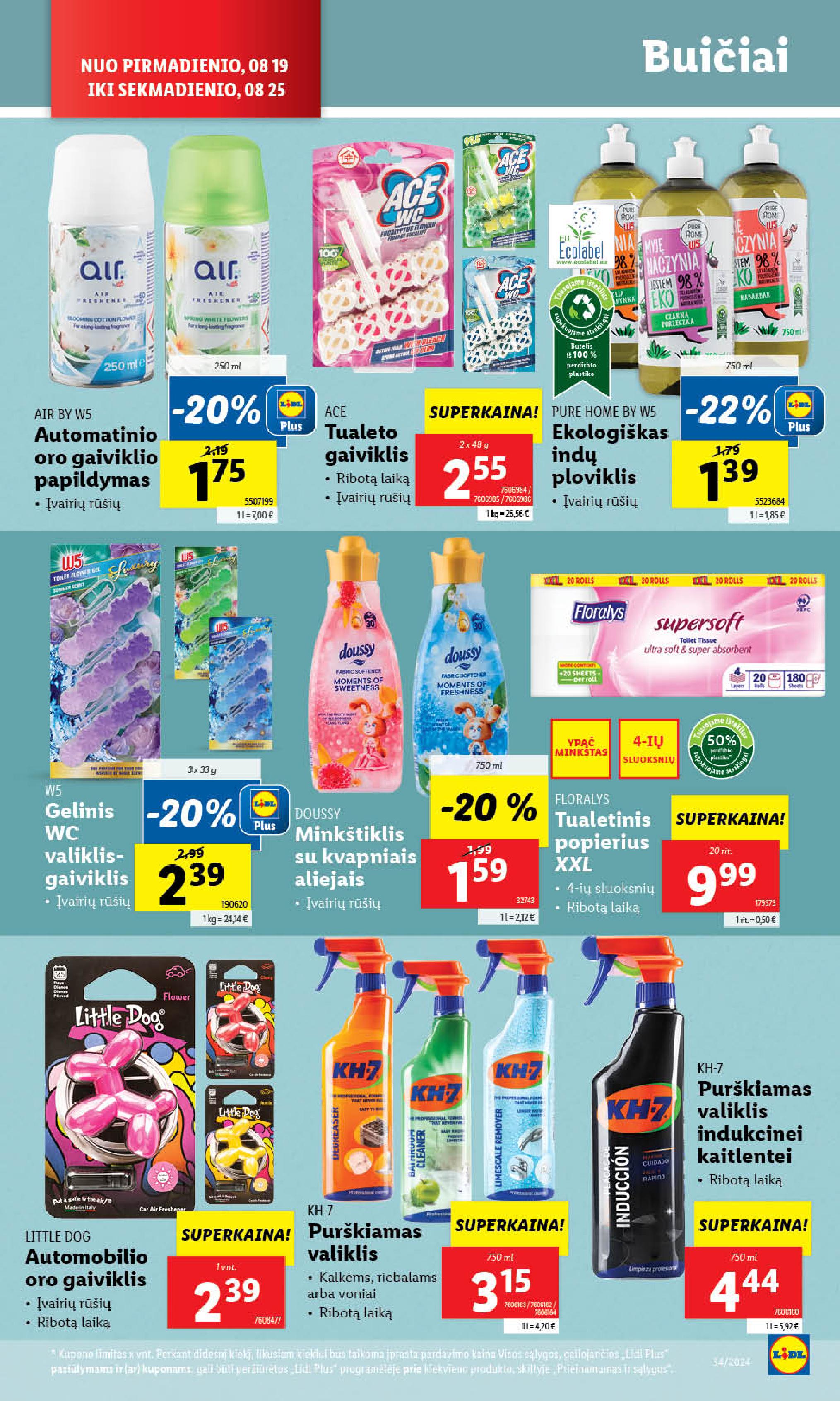 Naujausias LIDL kaininis katalogas 2024.08.19 - 2024.08.25