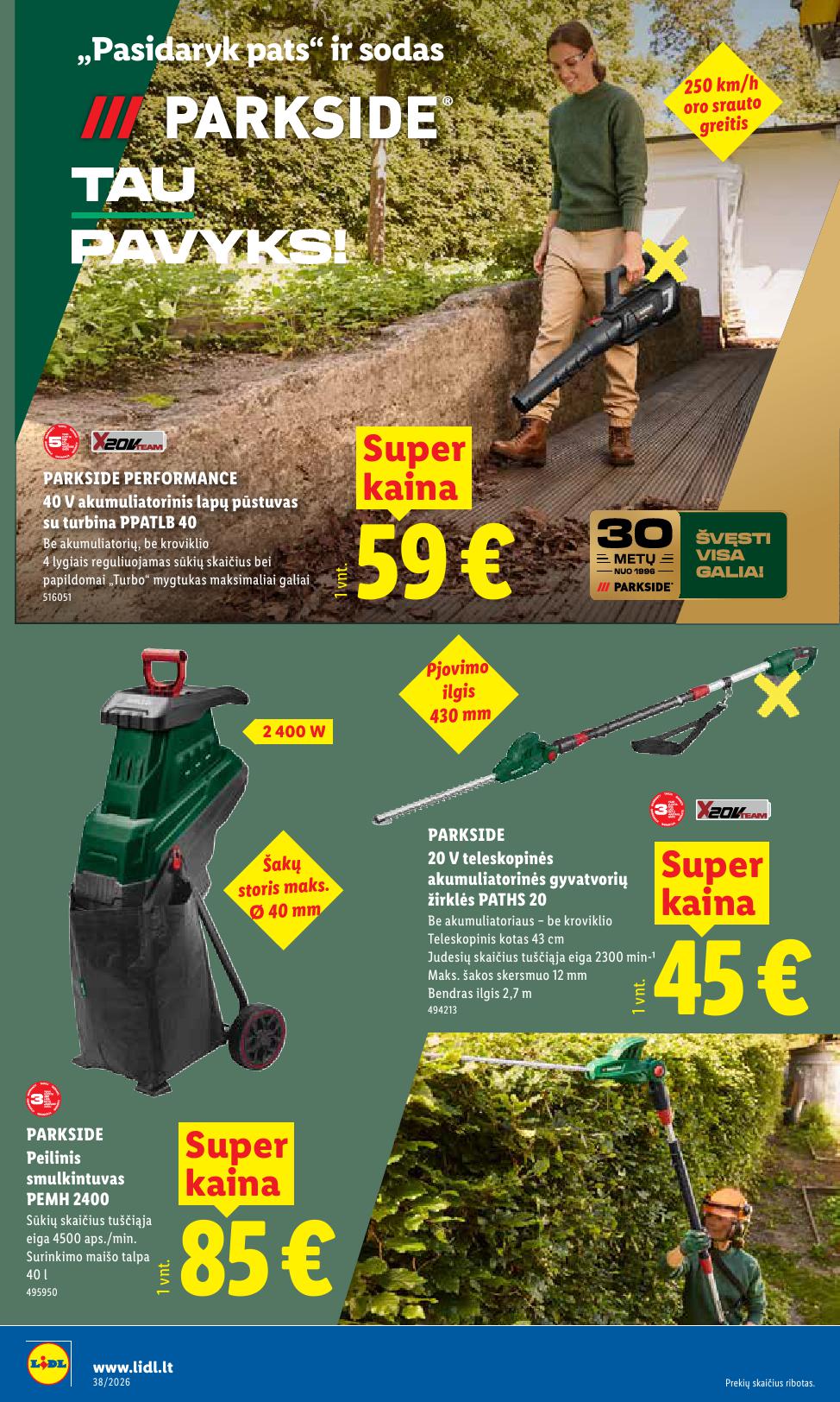 LIDL ne maisto prekių leidinys 2026.09.14 - 2026.09.20