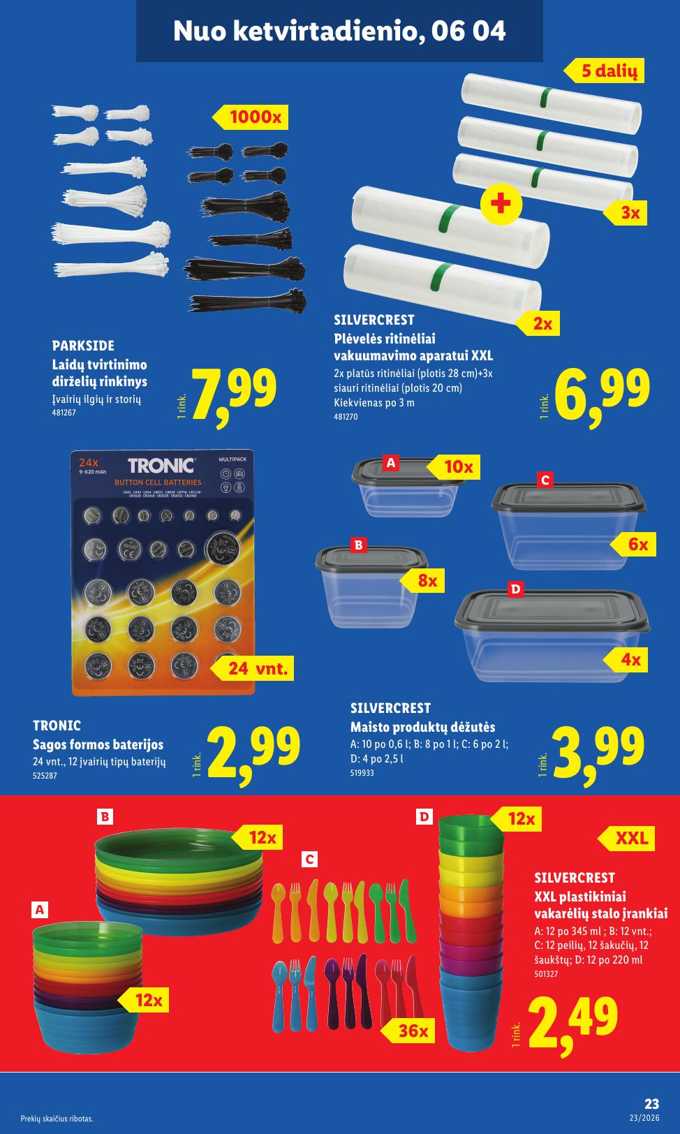 LIDL ne maisto prekių leidinys 2026.06.01 - 2026.06.07