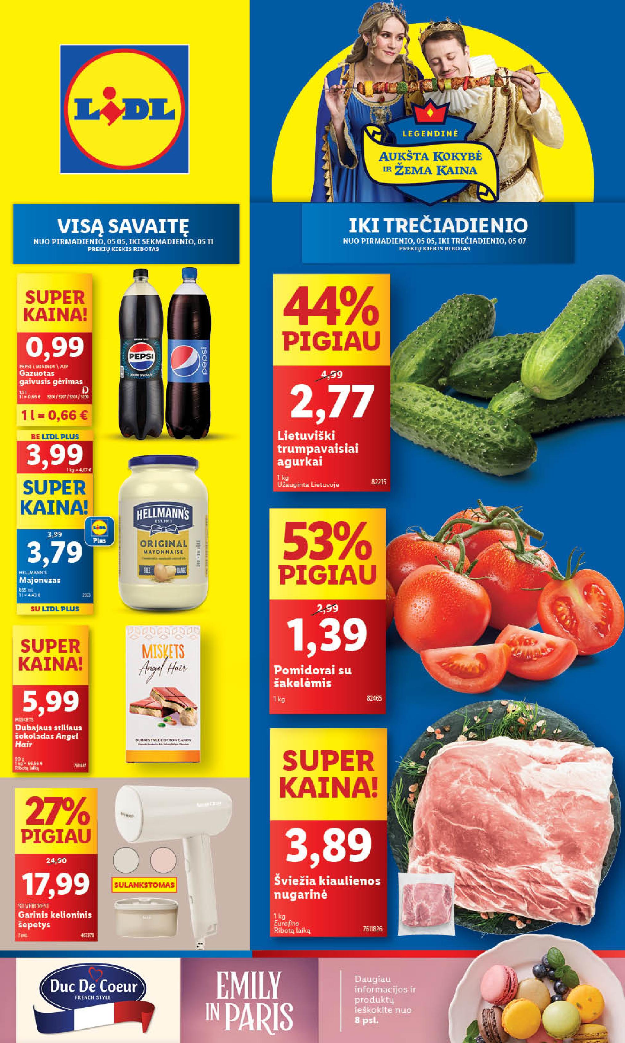 Naujausias LIDL kaininis katalogas 2025.05.05 - 2025.05.11