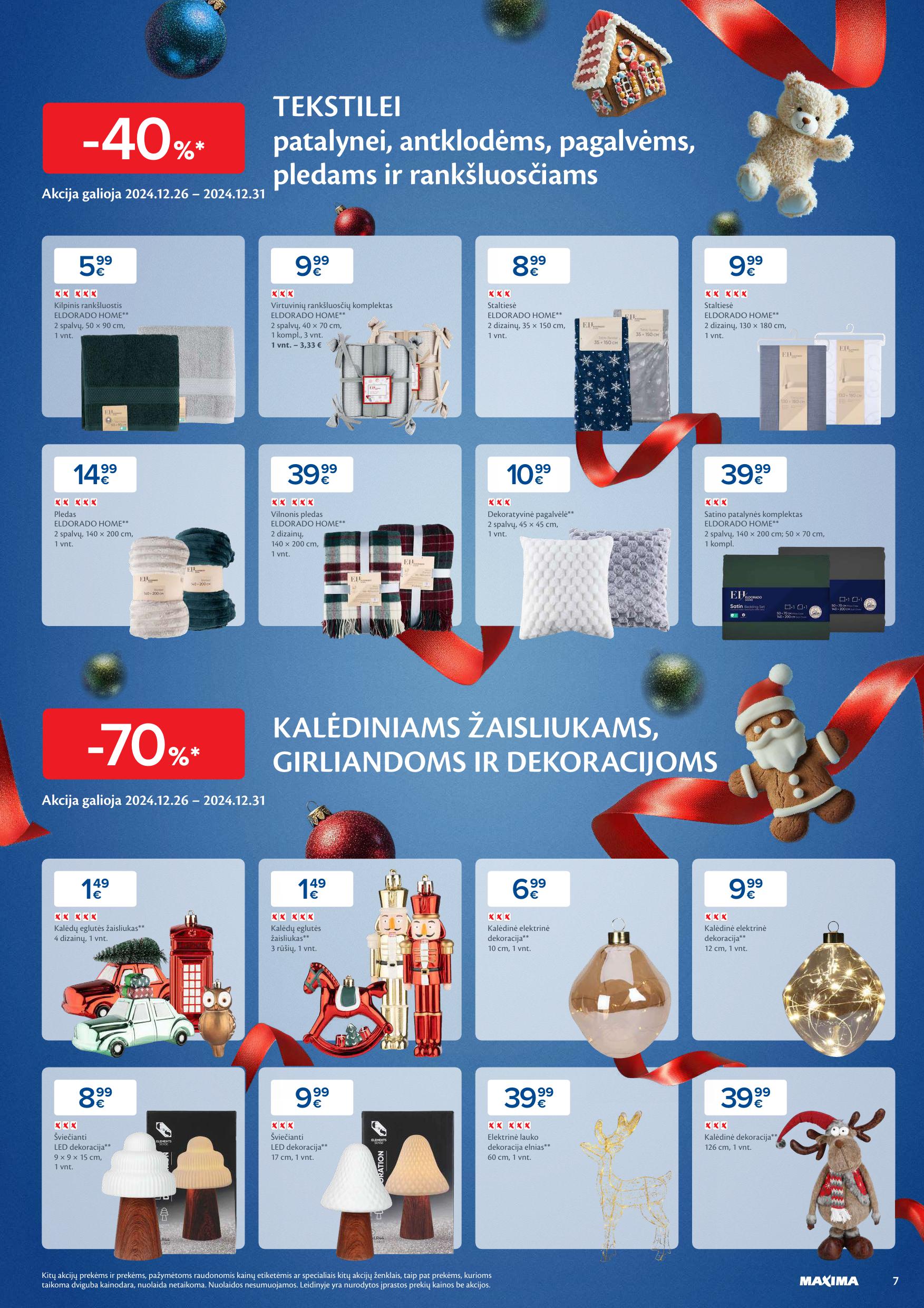 Naujausias MAXIMA kaininis katalogas 2024.12.26 - 2025.01.06
