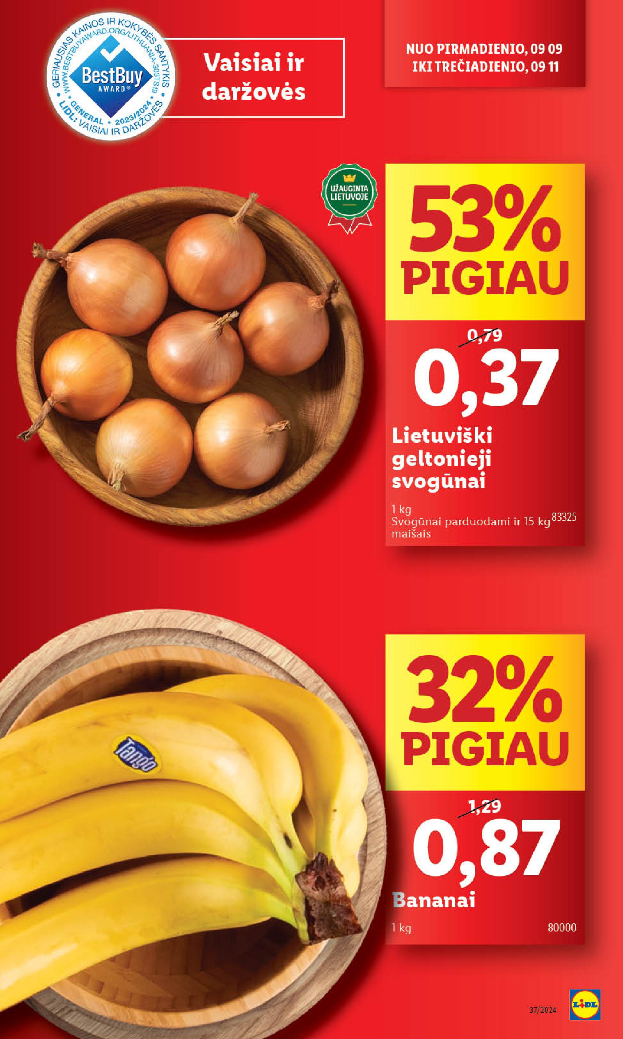 Naujausias LIDL kaininis katalogas 2024.09.09 - 2024.09.15
