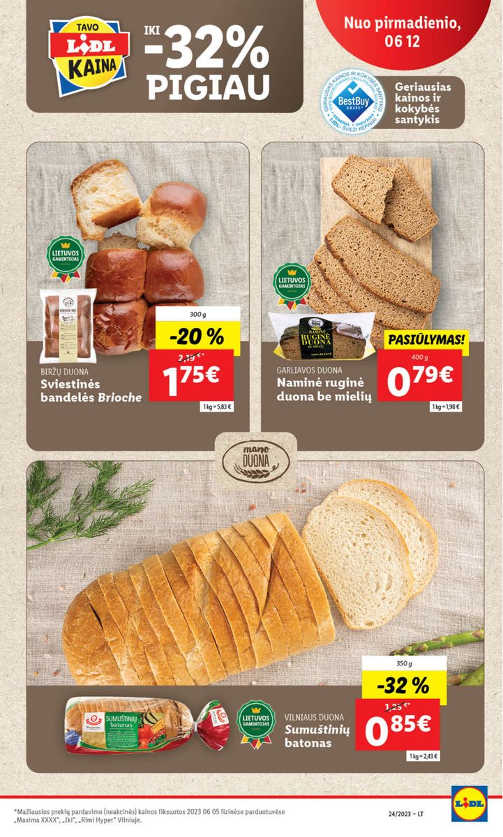 Naujausias LIDL kaininis katalogas 2023.06.12 - 2023.06.18