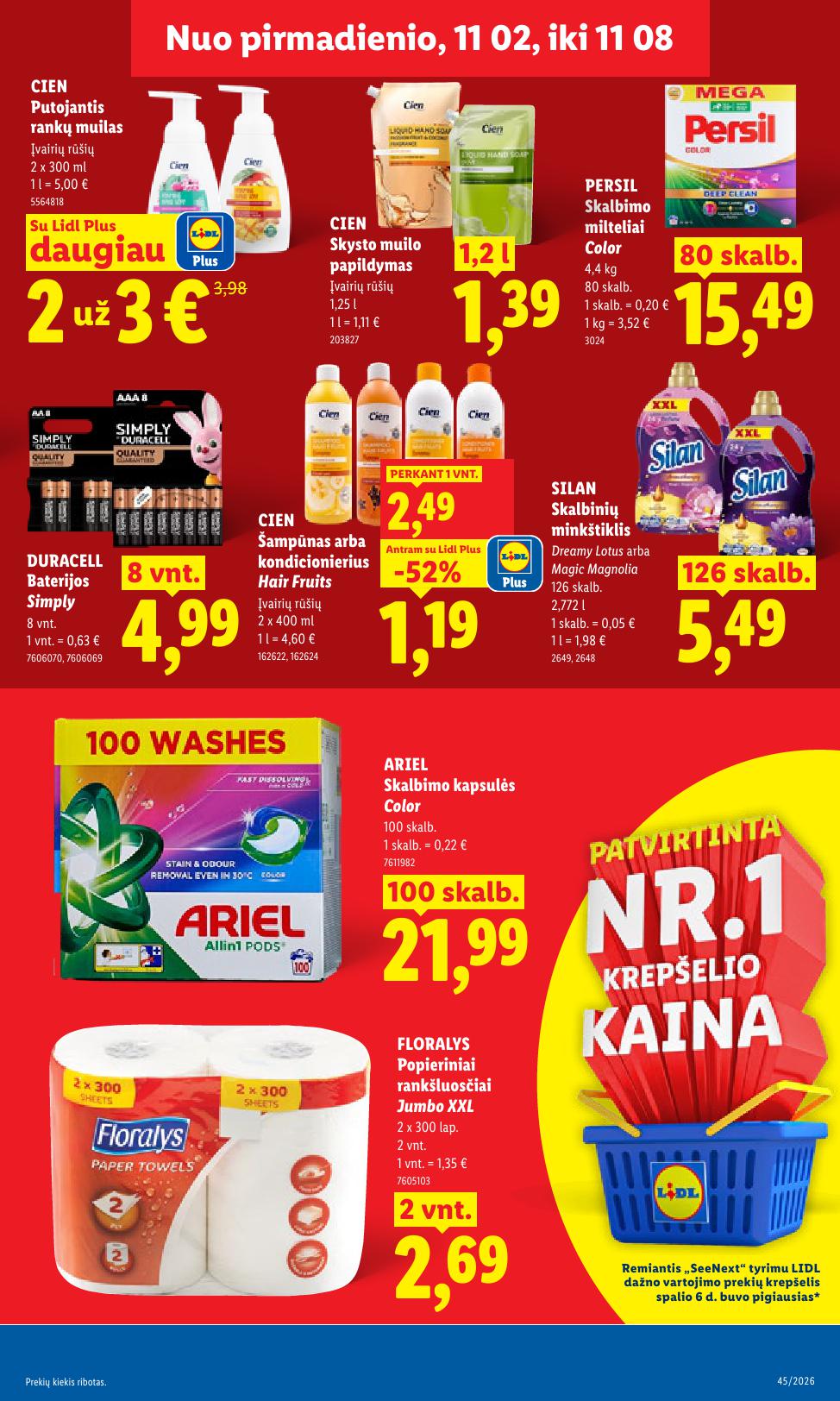 Naujausias LIDL kaininis katalogas 2026.11.02 - 2026.11.08