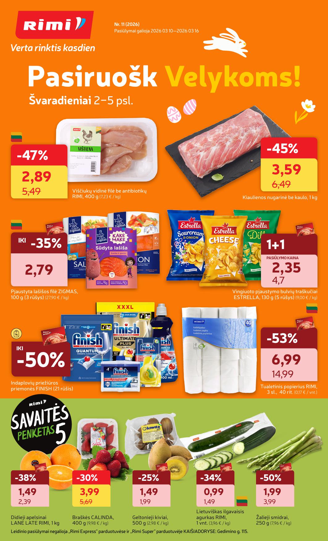 Naujausias RIMI kaininis katalogas 2026.03.10 - 2026.03.16