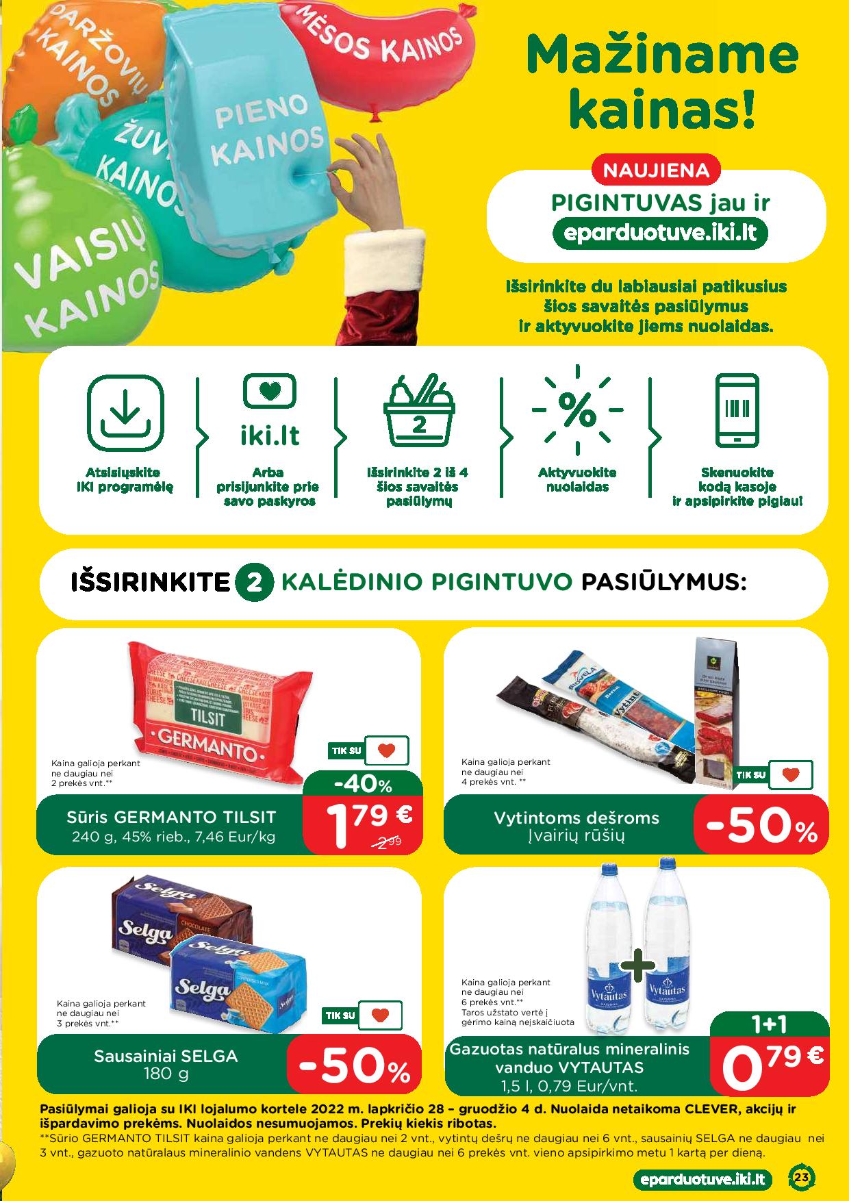 Naujausias IKI kaininis katalogas 2022.11.28 - 2022.12.04