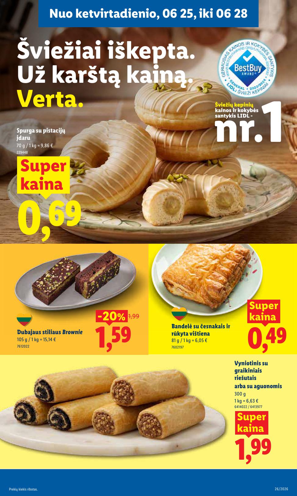 Naujausias LIDL kaininis katalogas 2026.06.22 - 2026.06.28