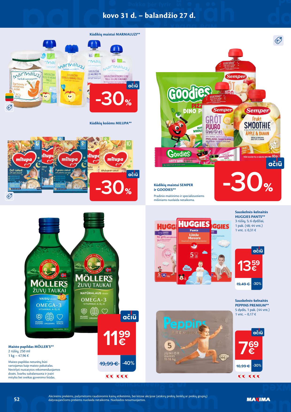 Naujausias MAXIMA kaininis katalogas 2026.04.21 - 2026.04.27