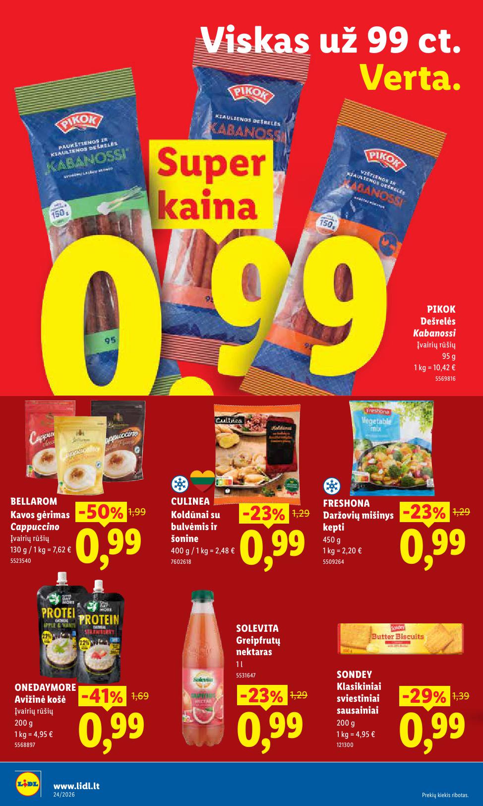Naujausias LIDL kaininis katalogas 2026.06.08 - 2026.06.14