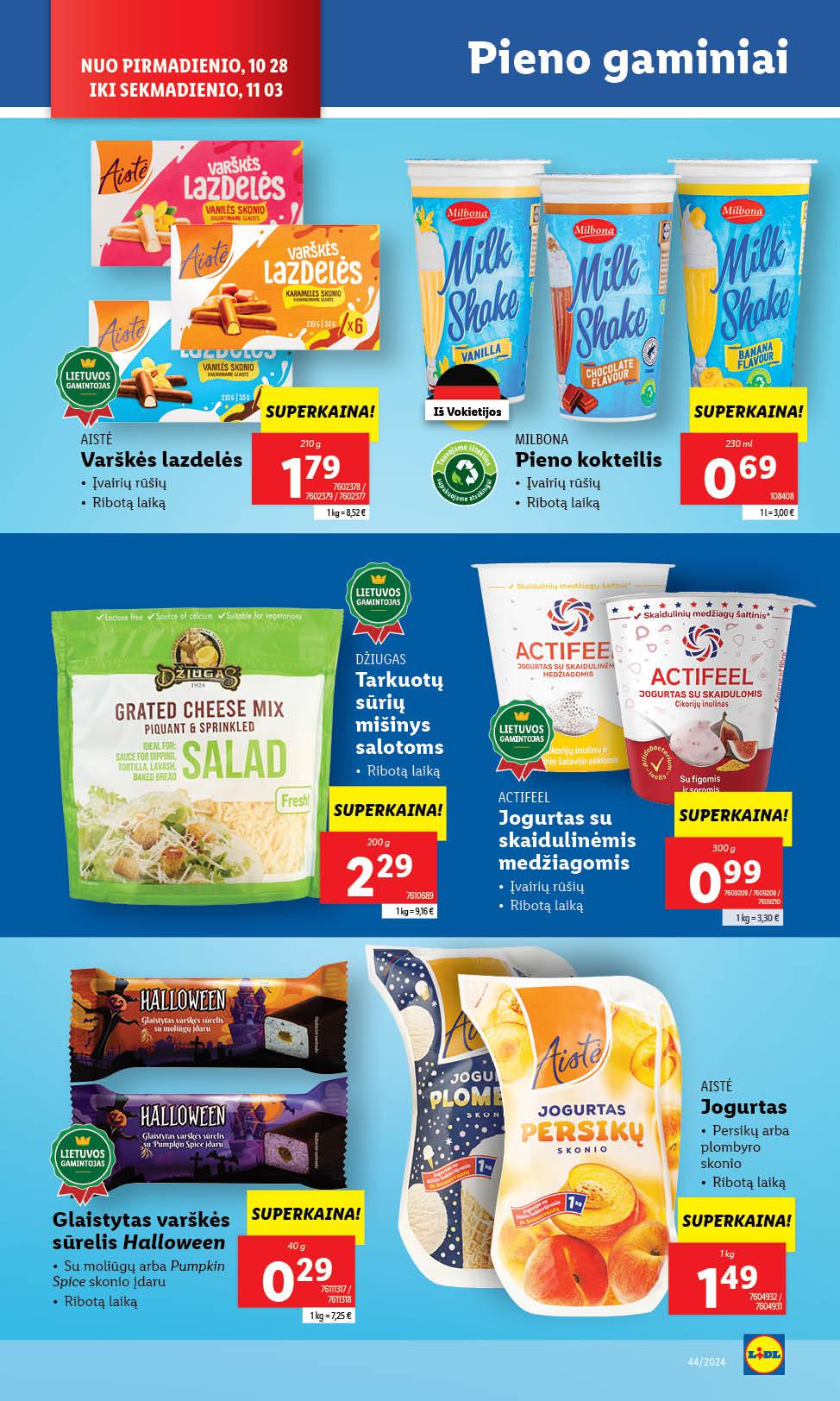 Naujausias LIDL kaininis katalogas 2024.10.28 - 2024.11.03