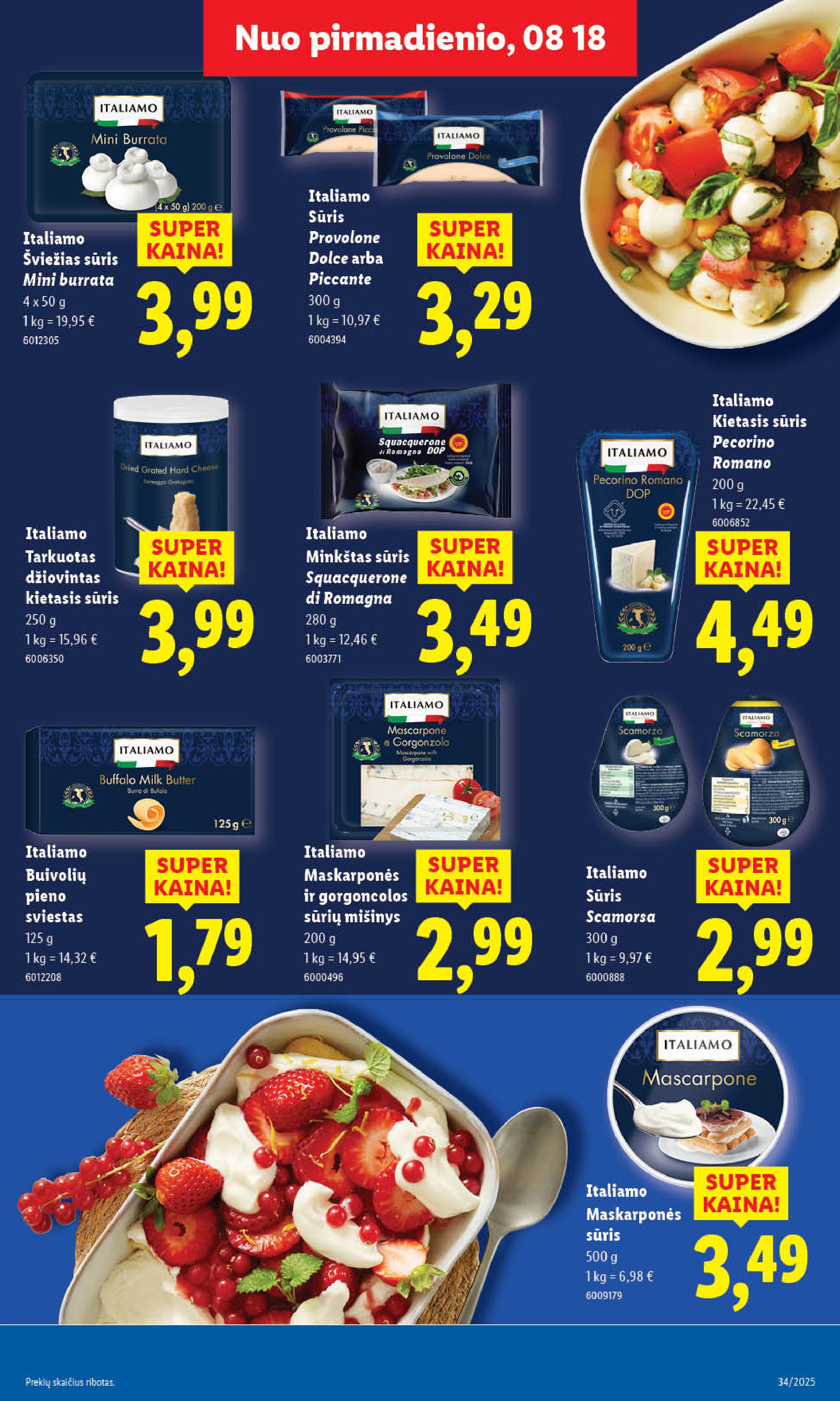 Naujausias LIDL kaininis katalogas 2025.08.18 - 2025.08.24