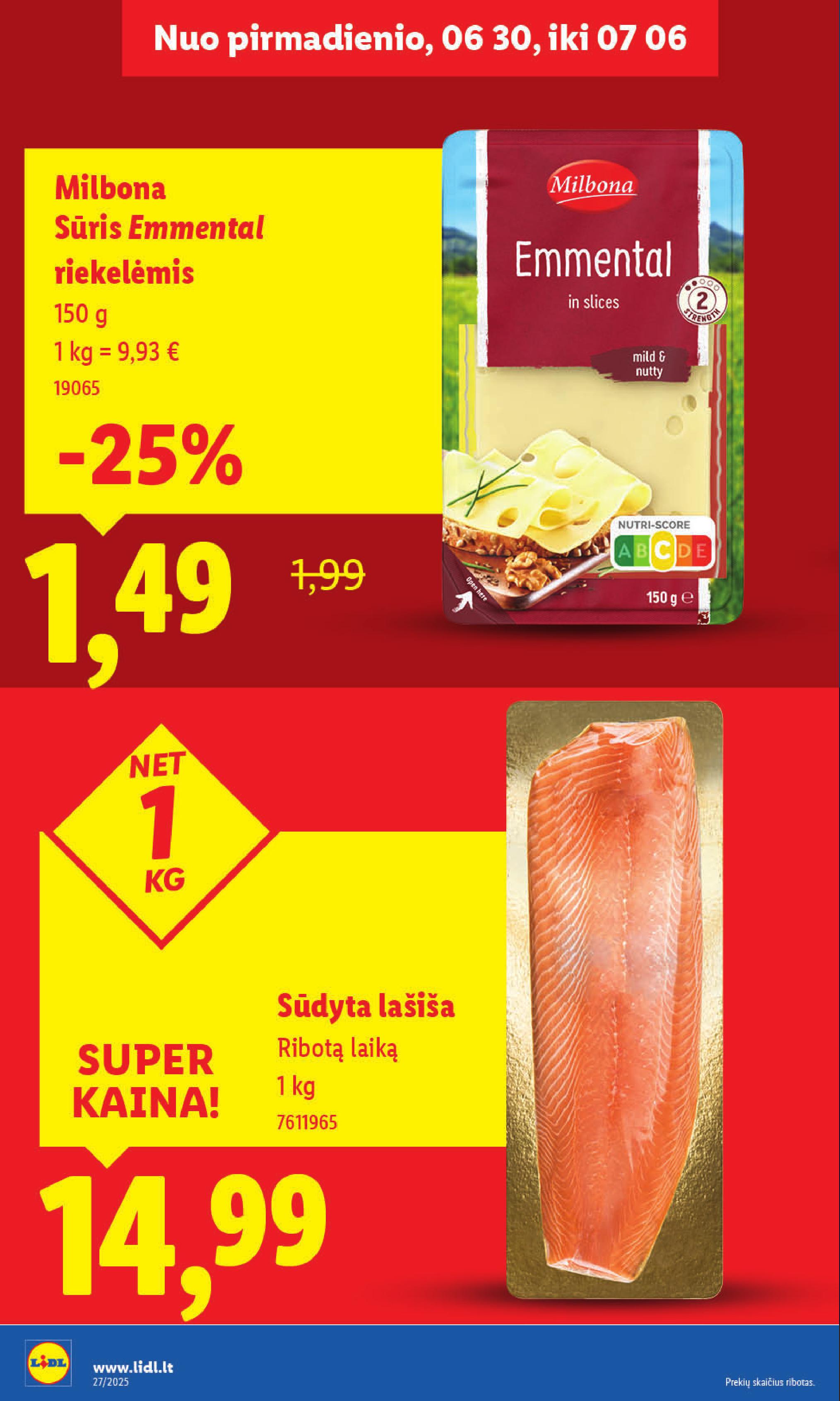 Naujausias LIDL kaininis katalogas 2025.06.30 - 2025.07.06