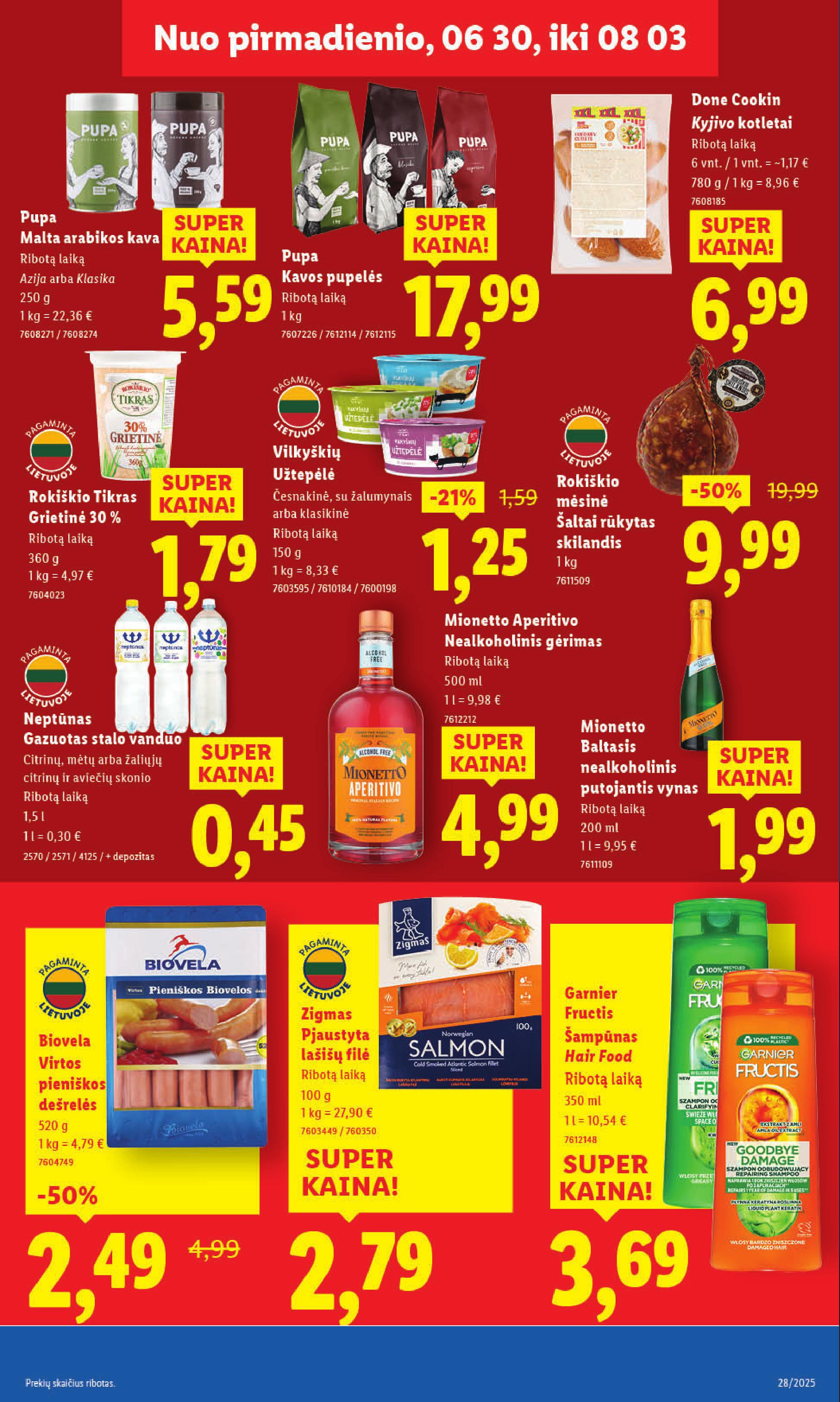 Naujausias LIDL kaininis katalogas 2025.07.07 - 2025.07.13