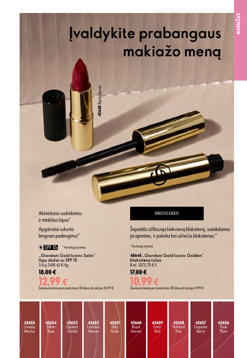 Naujas ORIFLAME  katalogas galioja 2026.08.05 - 2026.08.25