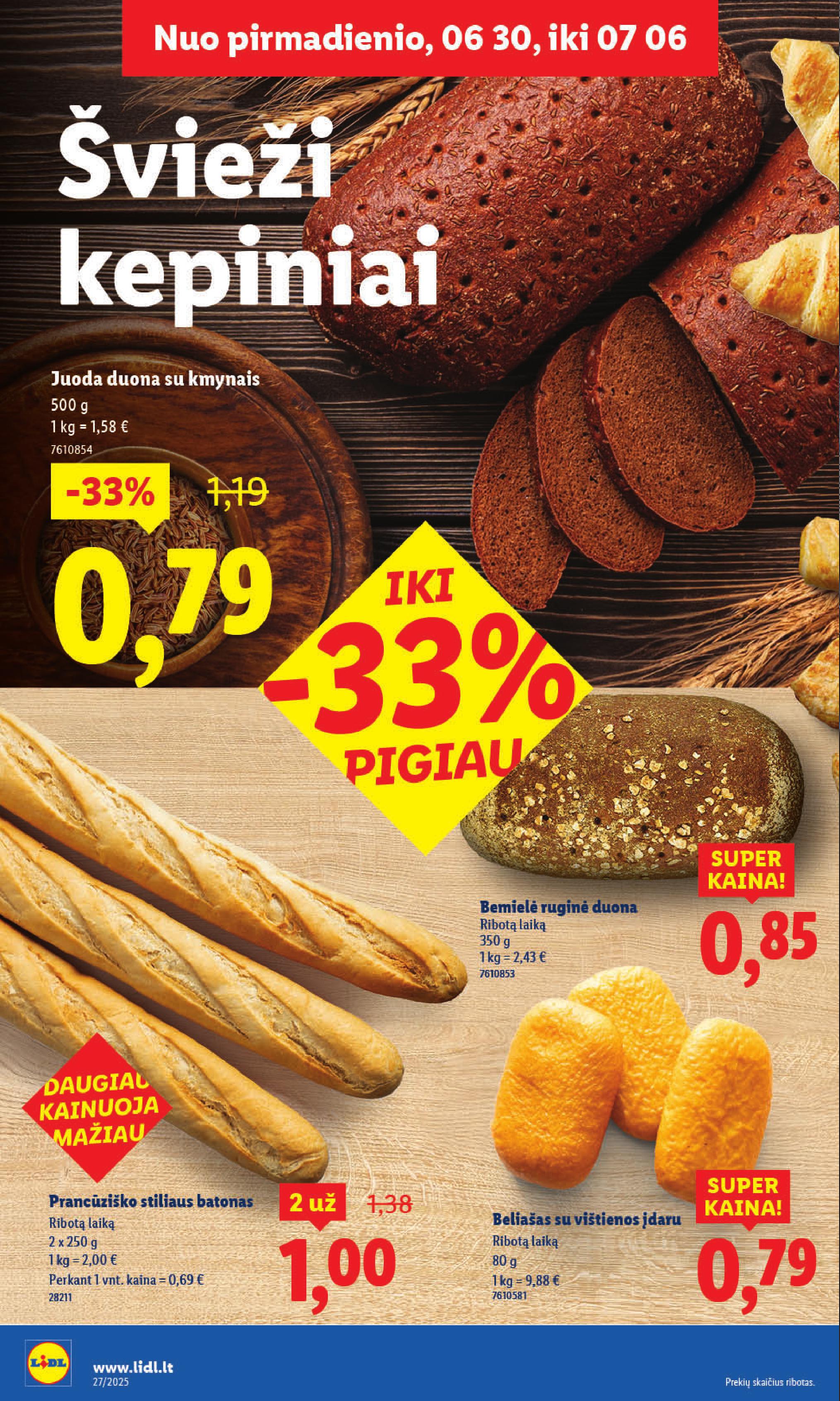 Naujausias LIDL kaininis katalogas 2025.06.30 - 2025.07.06