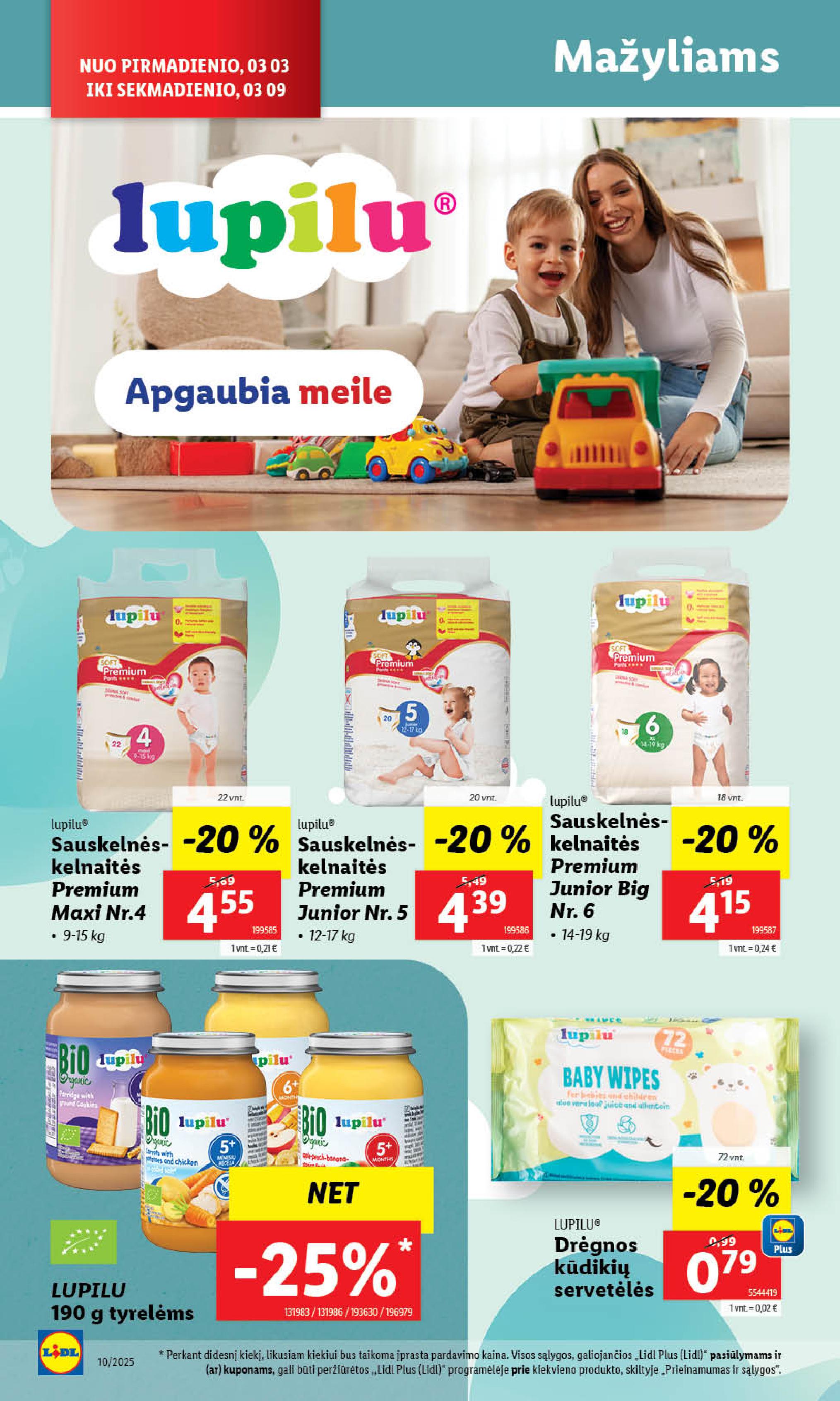 Naujausias LIDL kaininis katalogas 2025.03.03 - 2025.03.09