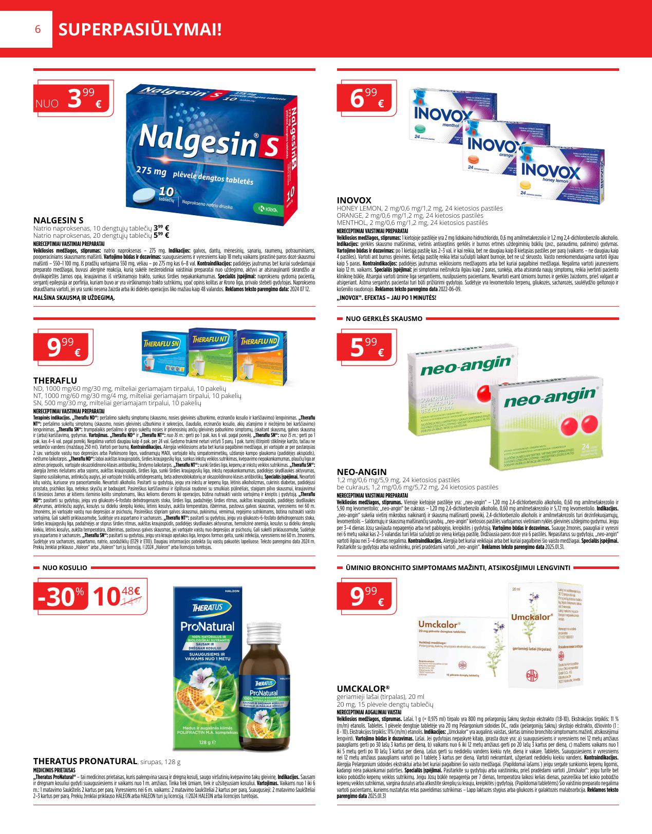 NORFOS vaistinės akcijų ir nuolaidų leidinys 2026.03.01 - 2026.03.31