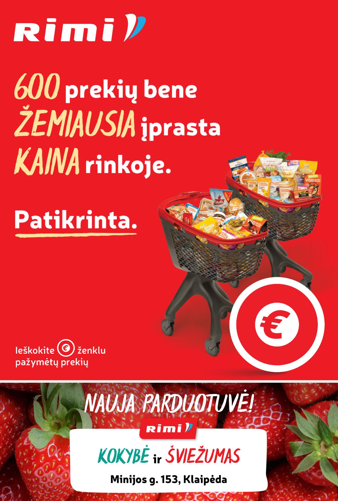 Naujausias RIMI kaininis katalogas 2023.08.15 - 2023.08.21