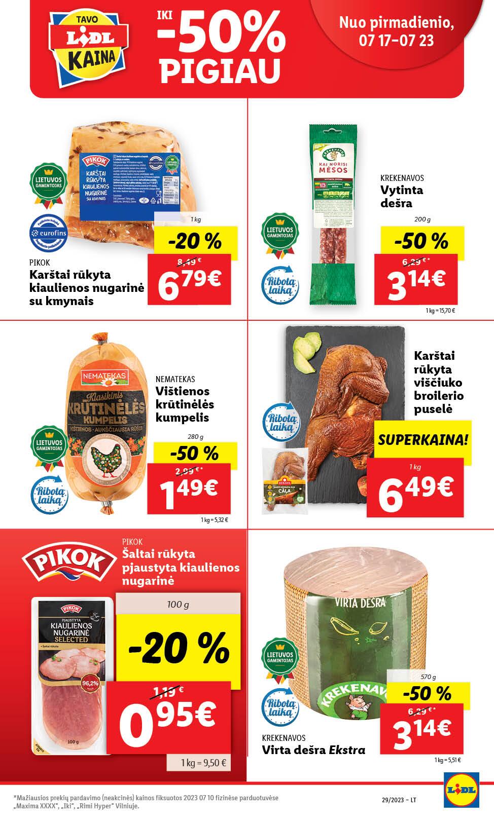 Naujausias LIDL kaininis katalogas 2023.07.17 - 2023.07.23