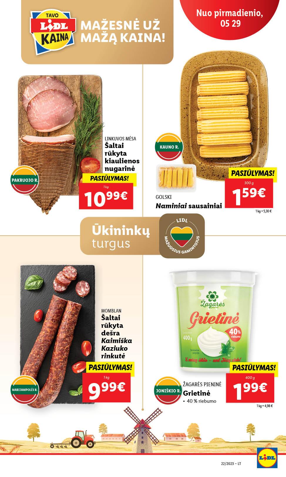 Naujausias LIDL kaininis katalogas 2023.05.29 - 2023.06.04