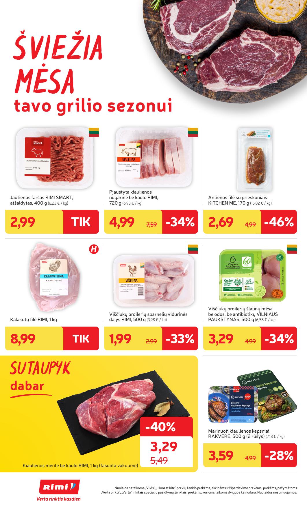 Naujausias RIMI kaininis katalogas 2025.07.08 - 2025.07.14